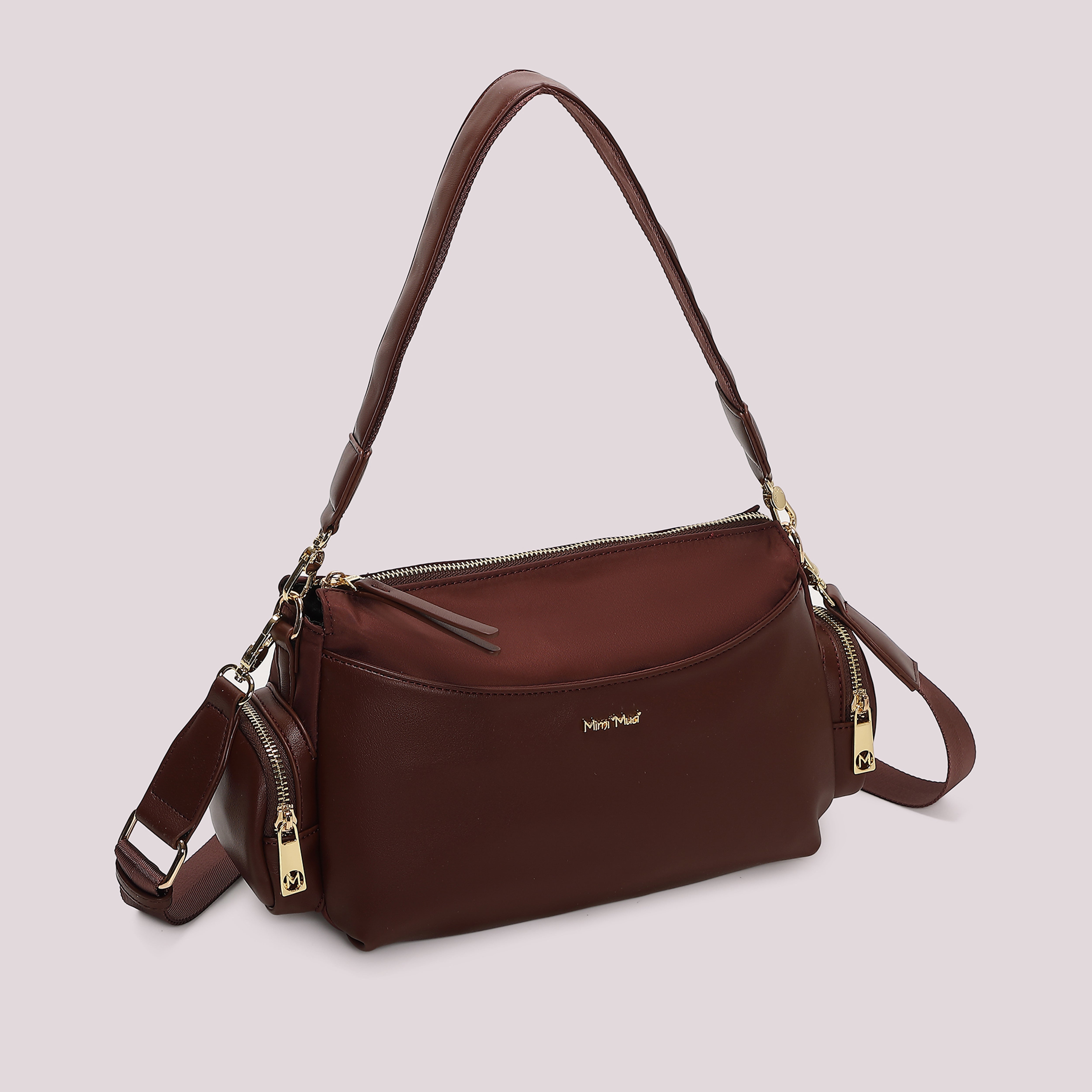 Mimi Mua Borsa a Tracolla in Nylon Nera