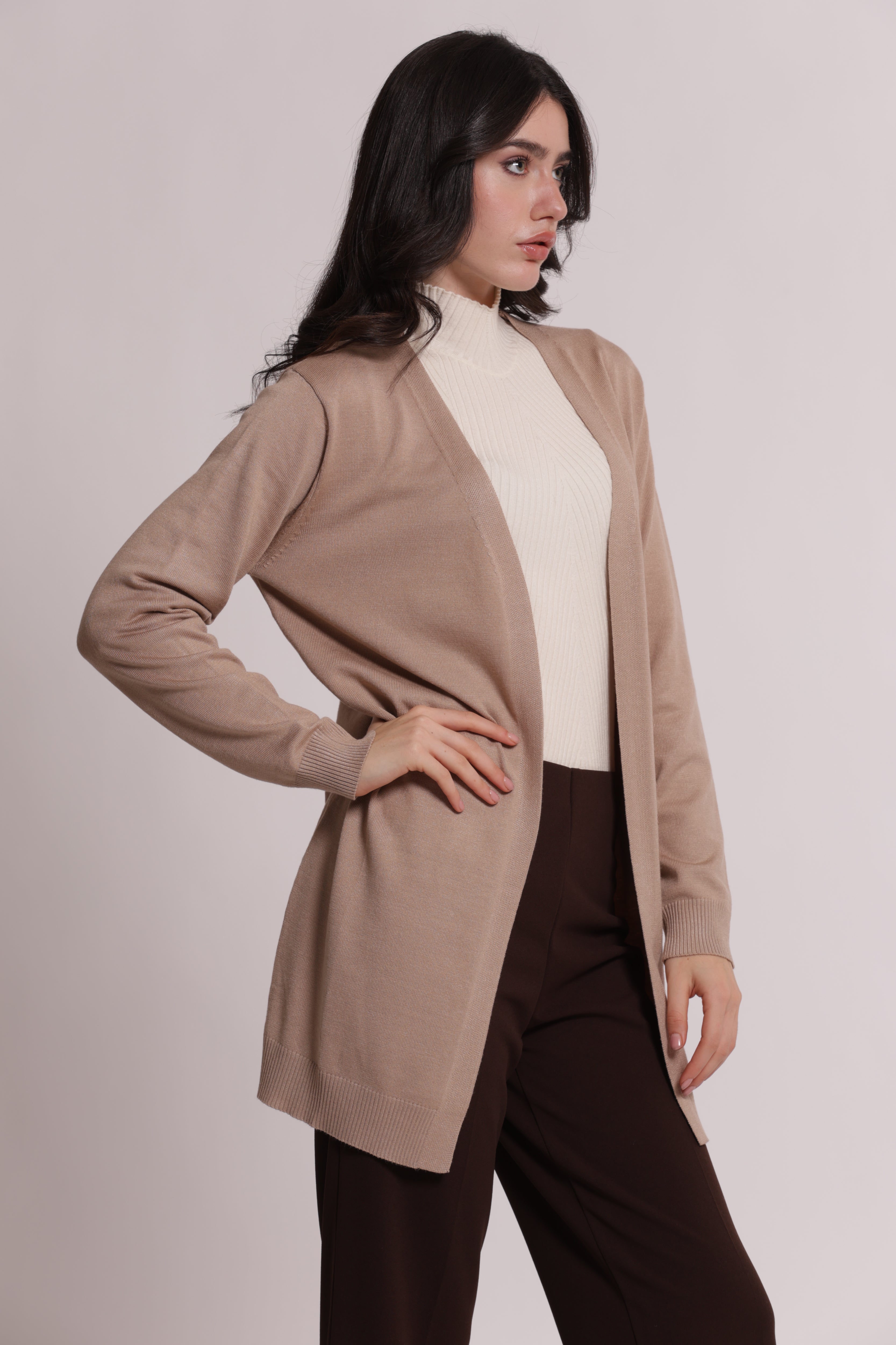 Mimi Mua Maglia Cardigan Lungo Nero