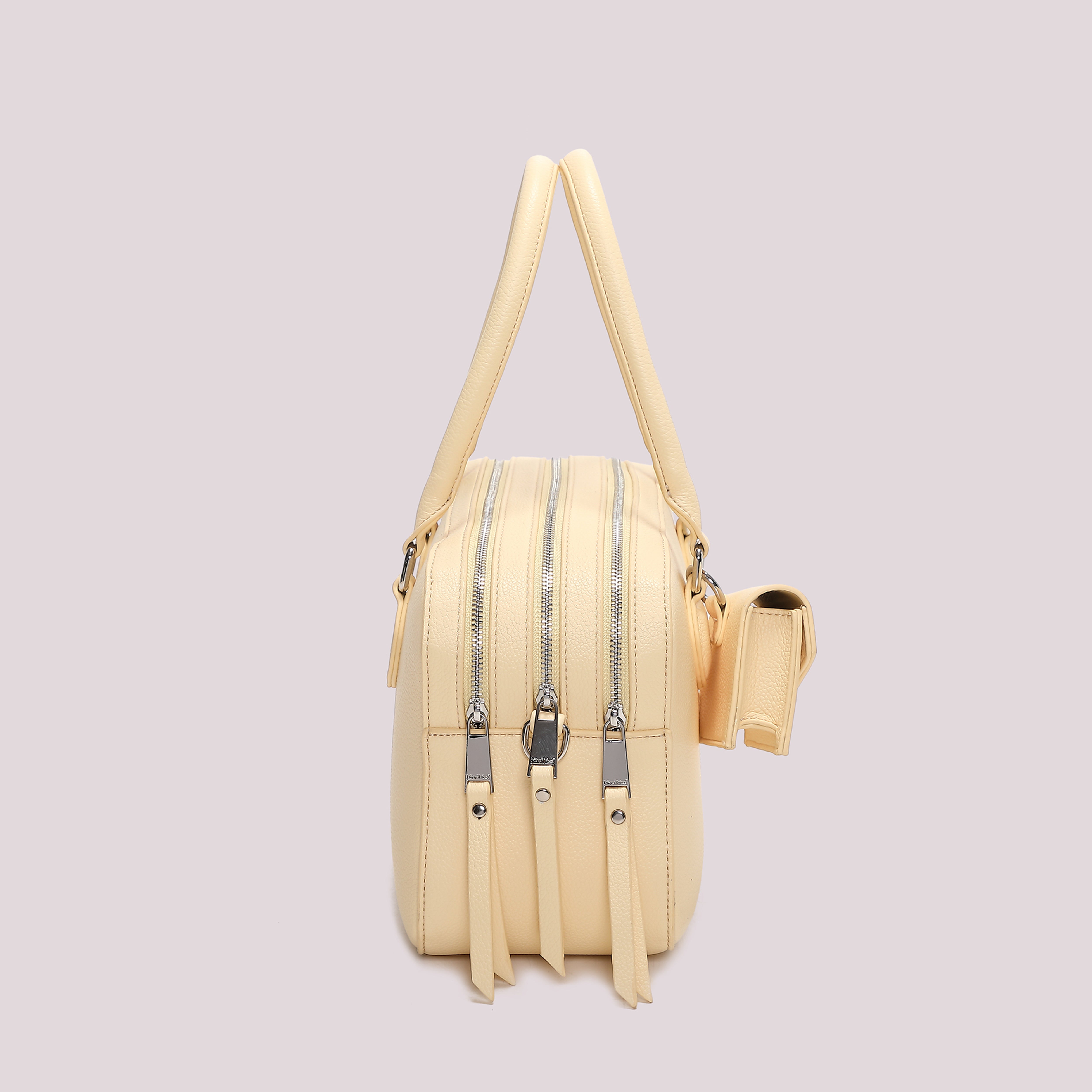Mimi Mua 3 Zip borsa a spalla con borsina nero