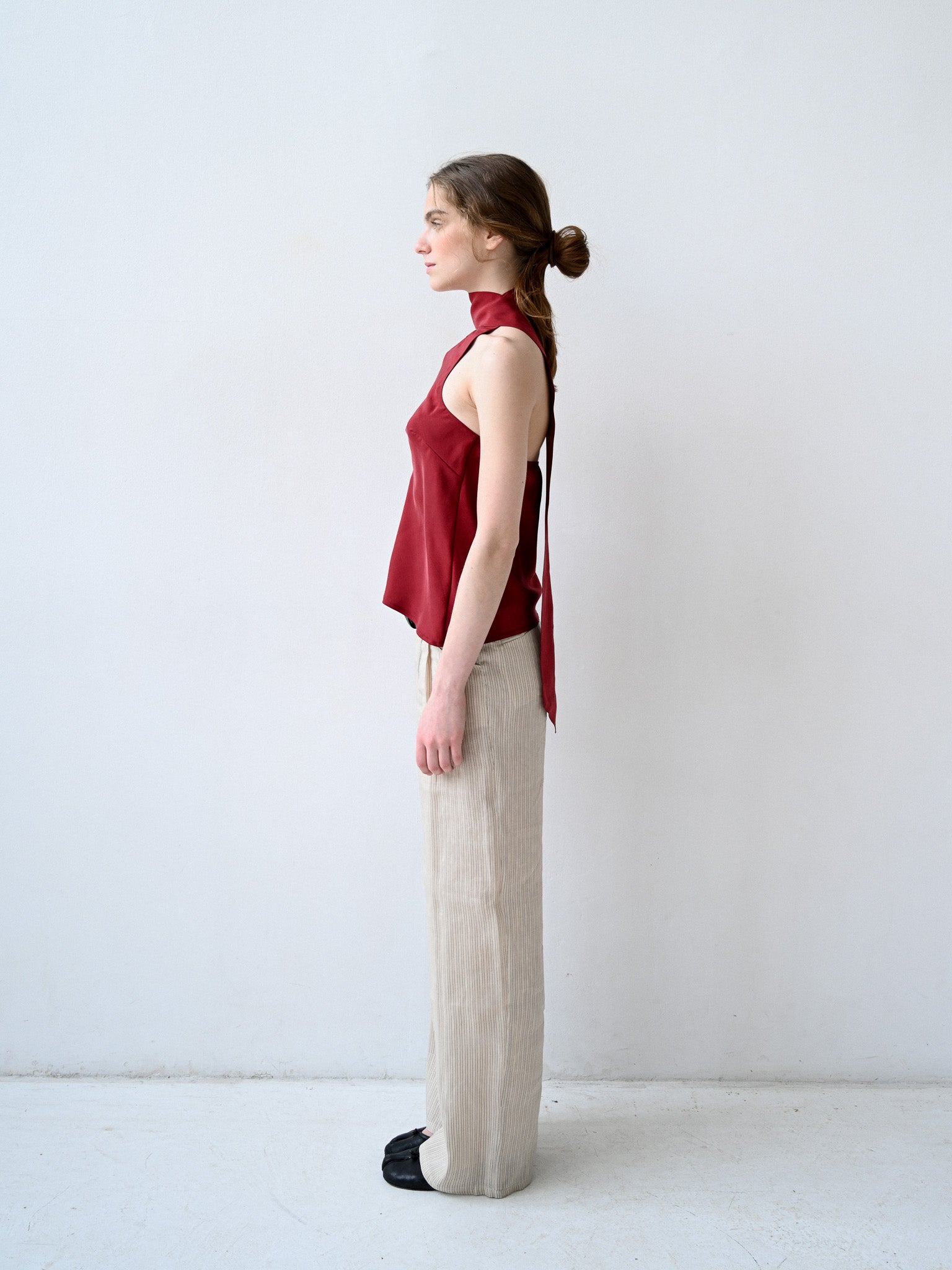 GiglioTigrato Mica Trousers II pantaloni gessati palazzo