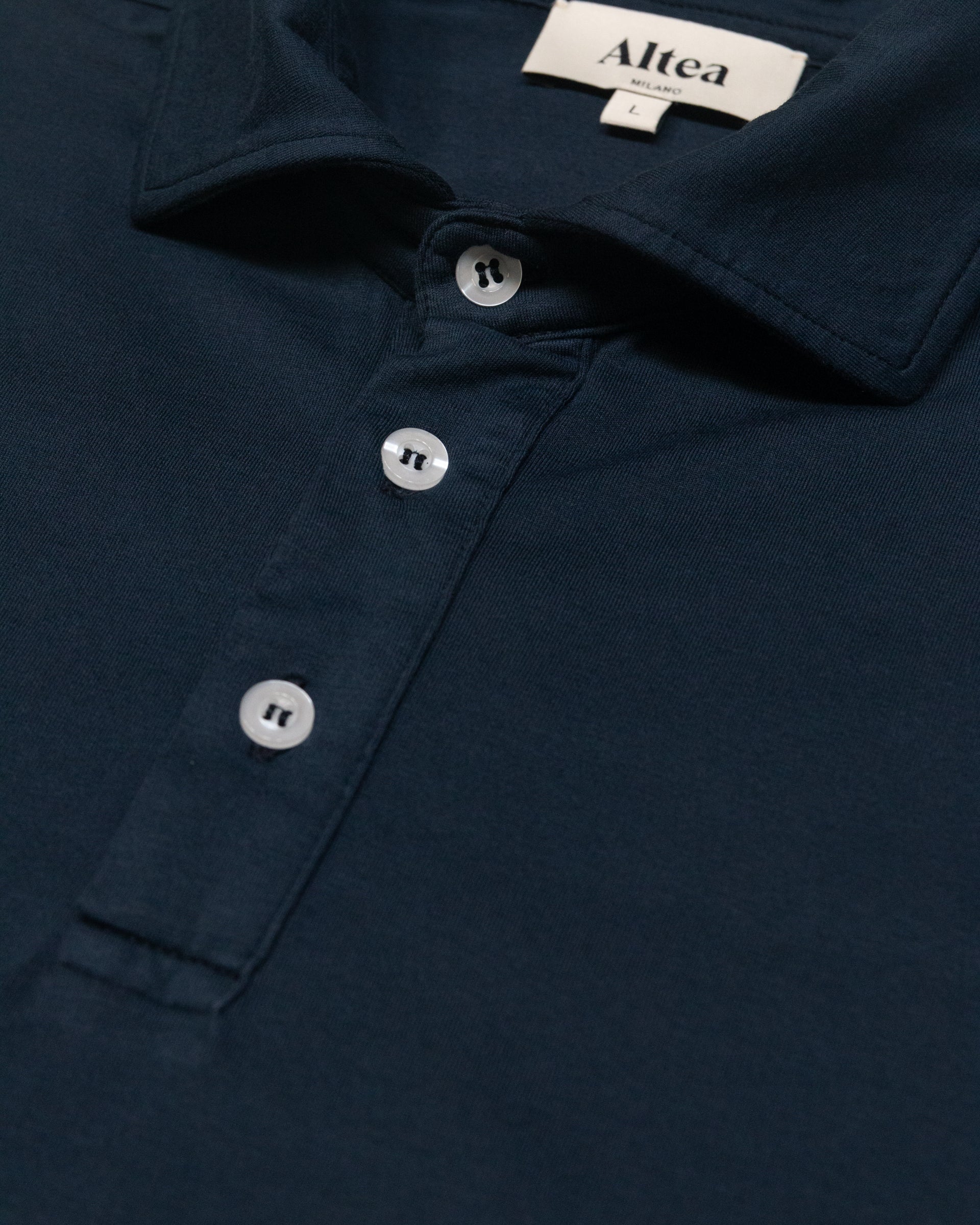 Altea Greg polo cotone elasticizzato navy