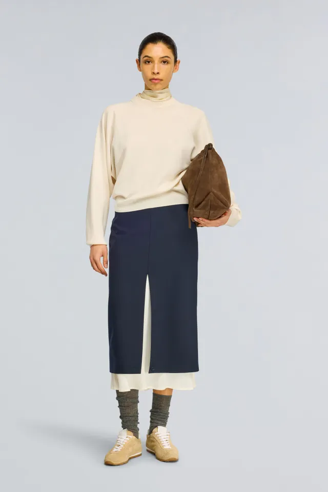 Semicouture Xenia gonna lunga blue-burro