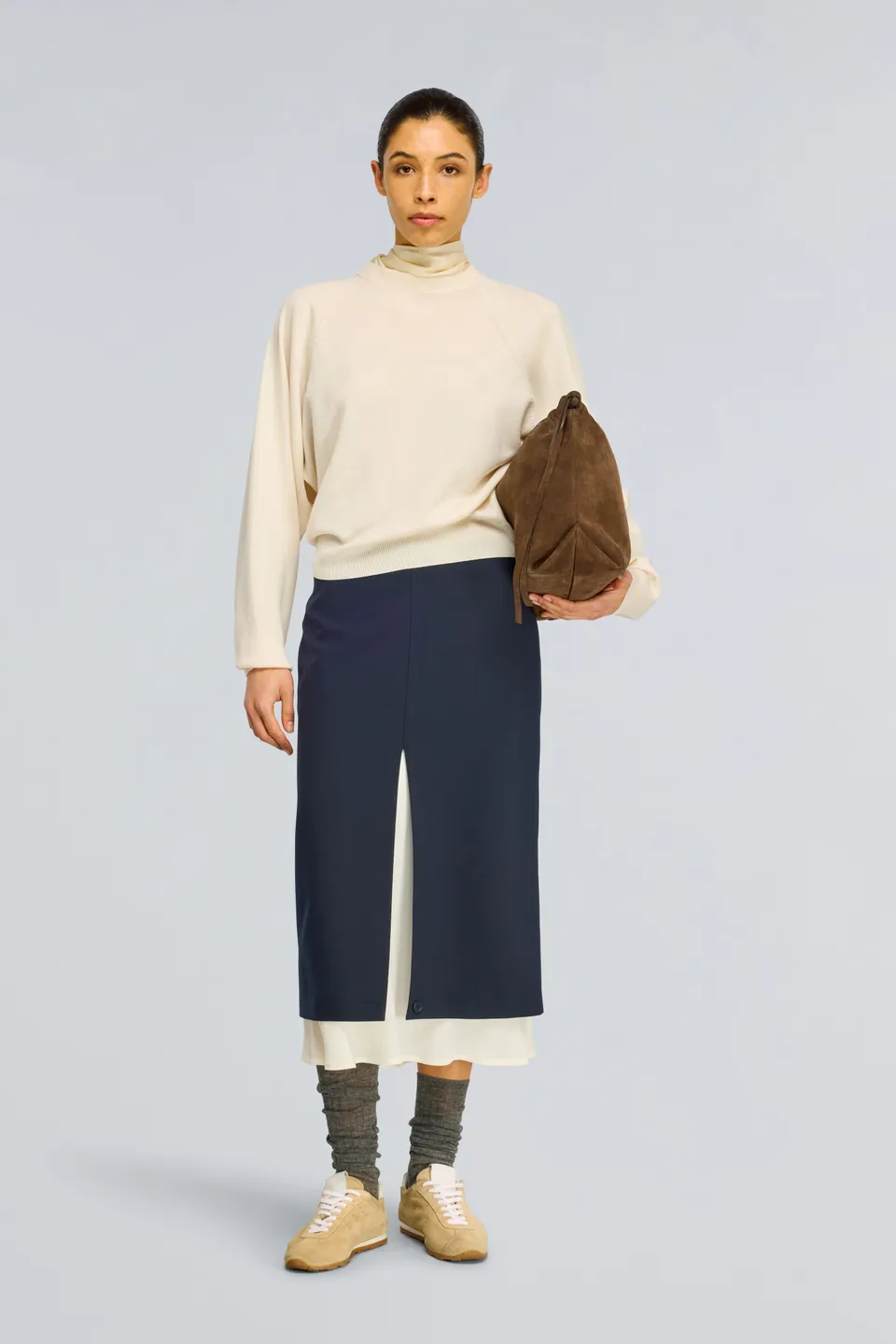 Semicouture Xenia gonna lunga blue-burro