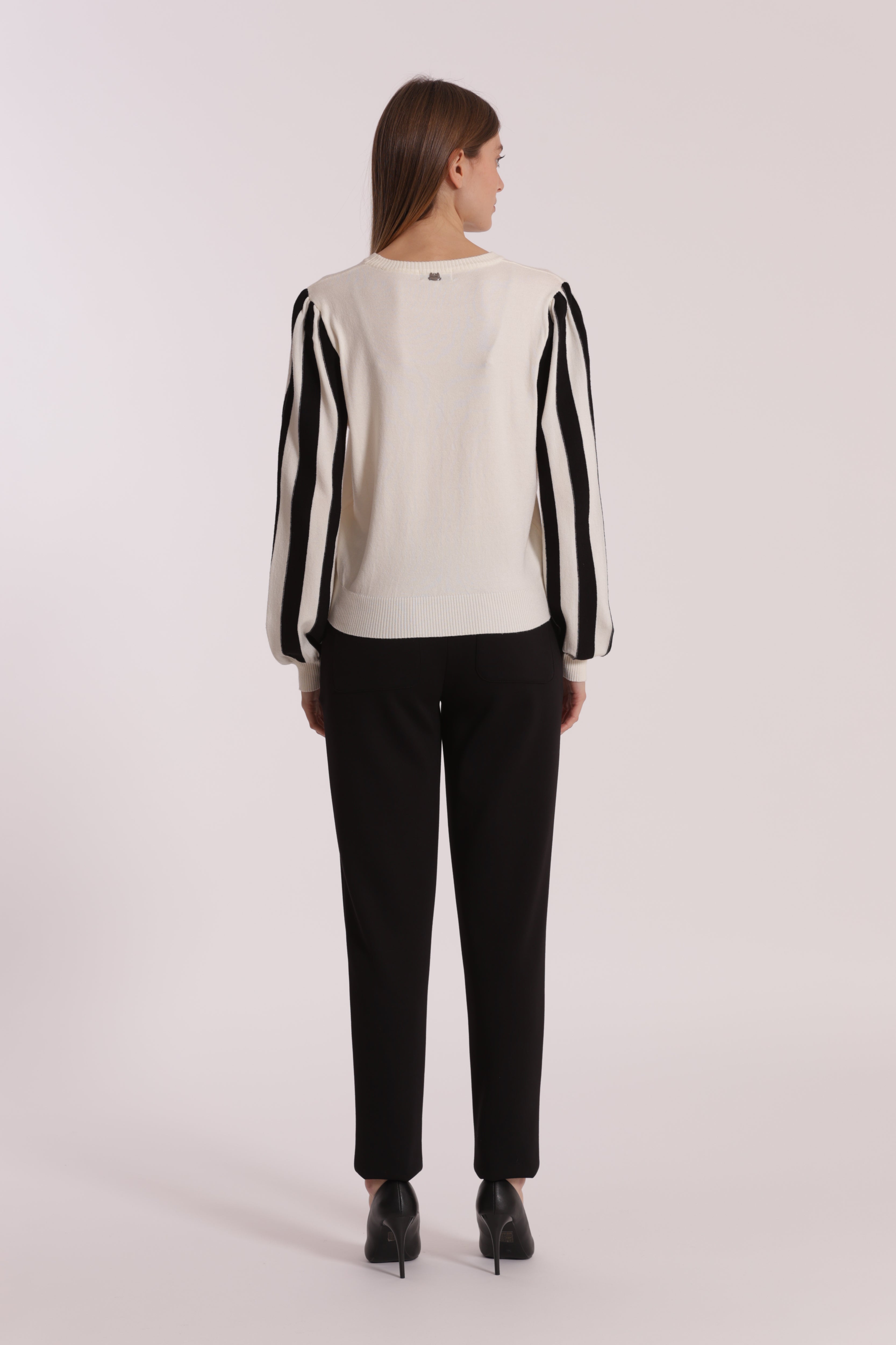 Mimi Mua Pantalone Jogger Neoprene pantalone nero