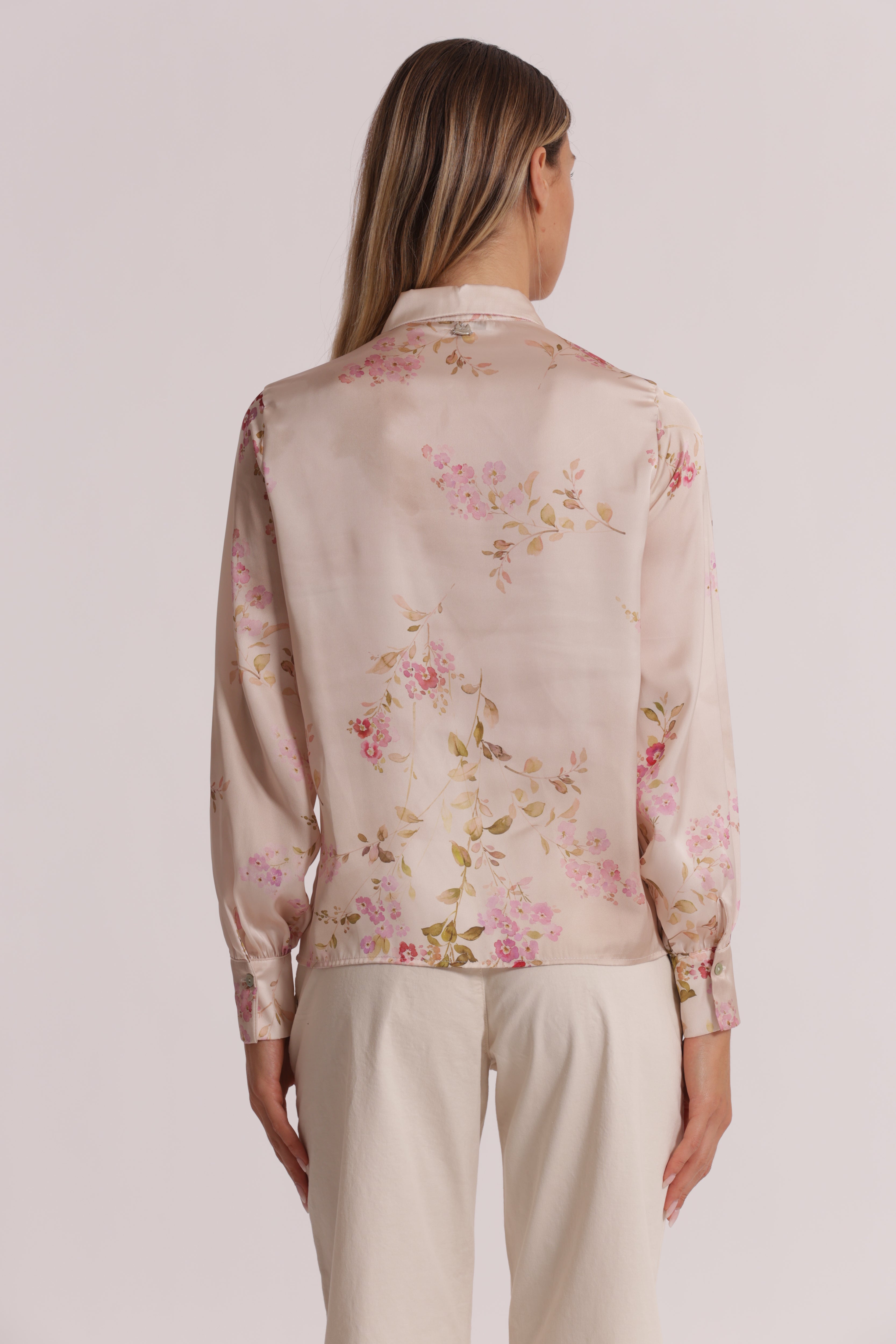 Mimi Mua Dolce Fiore camicia fantasia rosa poliestere