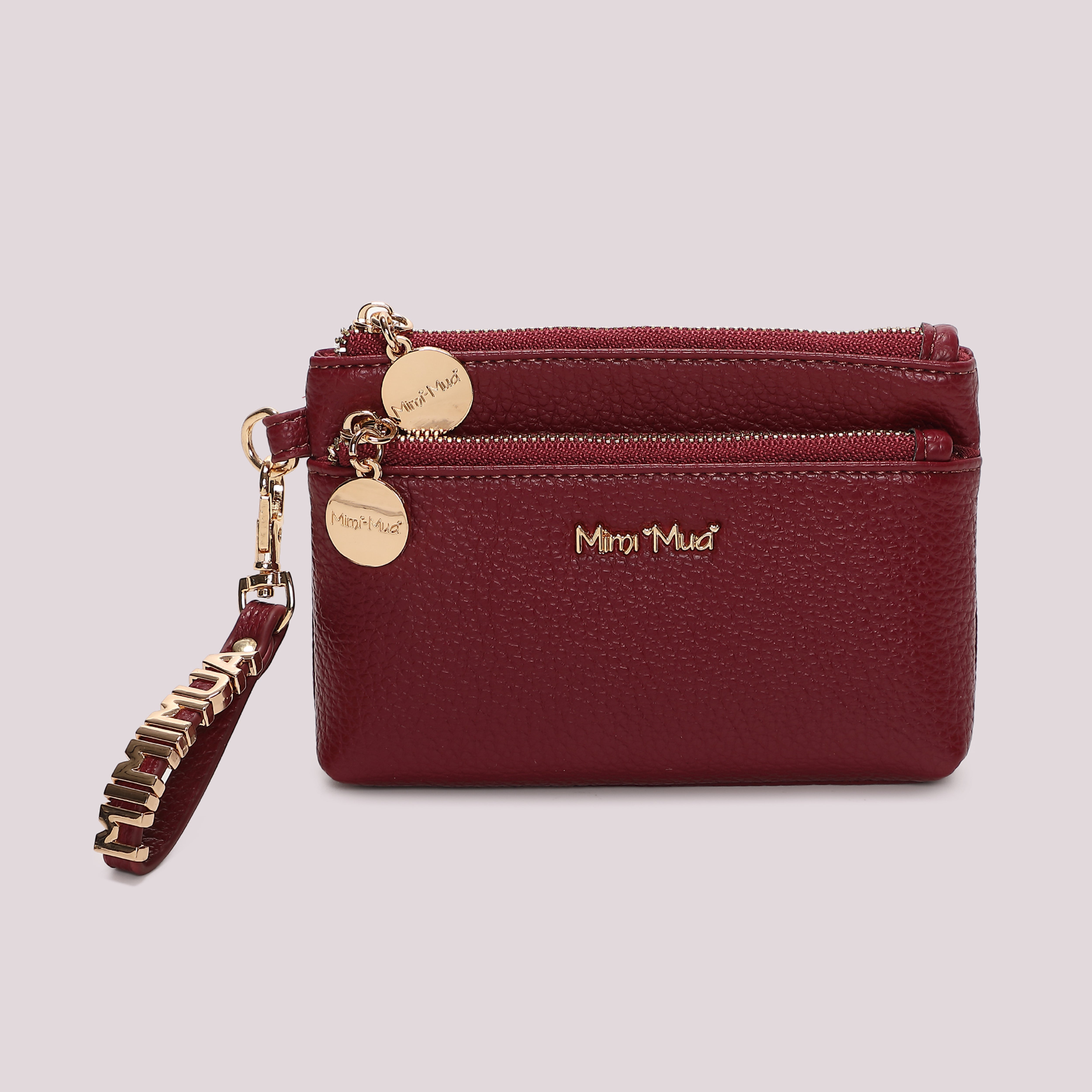 Mimi Mua Portafoglio Piccolo Basic con Zip Nero