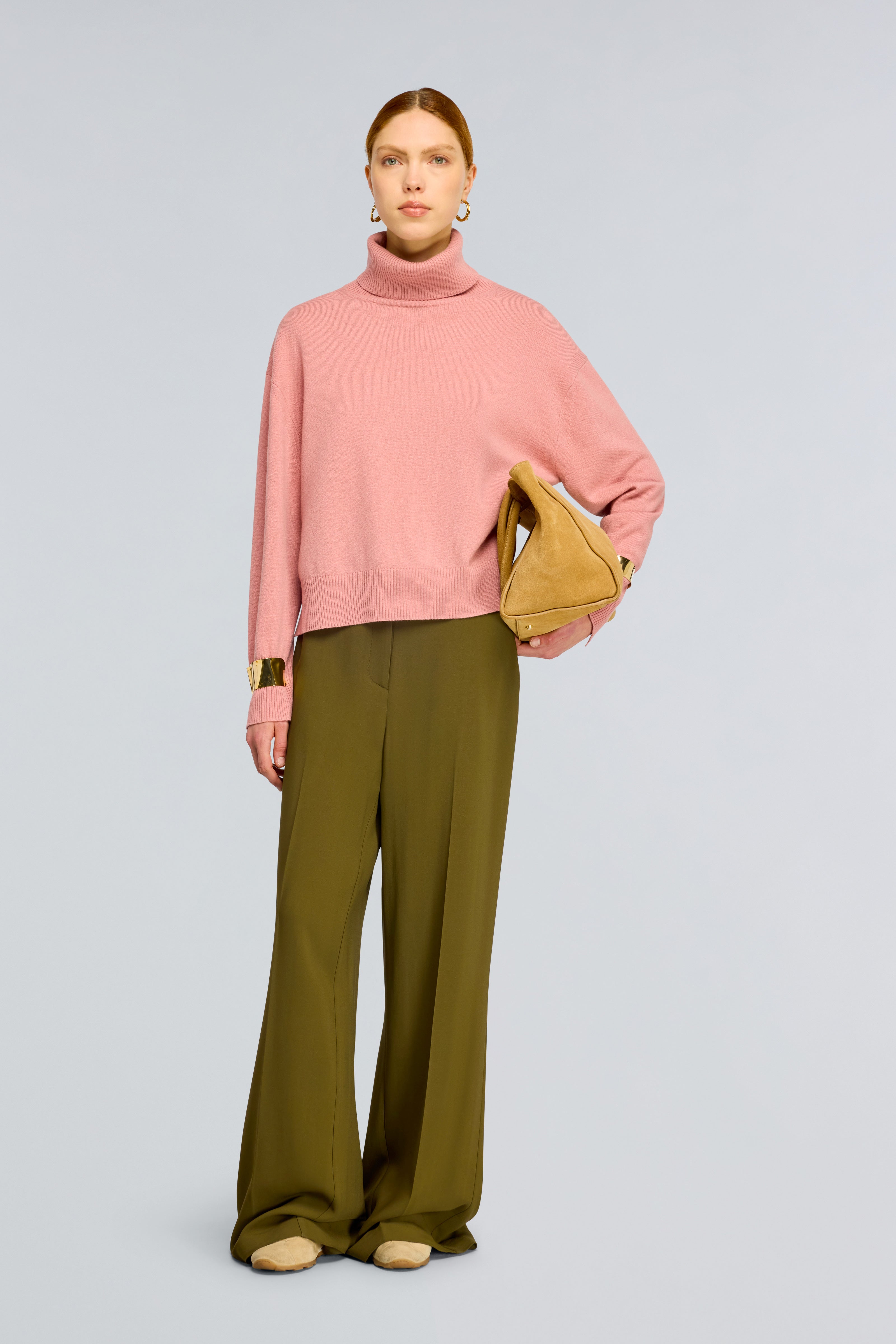 Semicouture Dalia dolcevita rosa antico