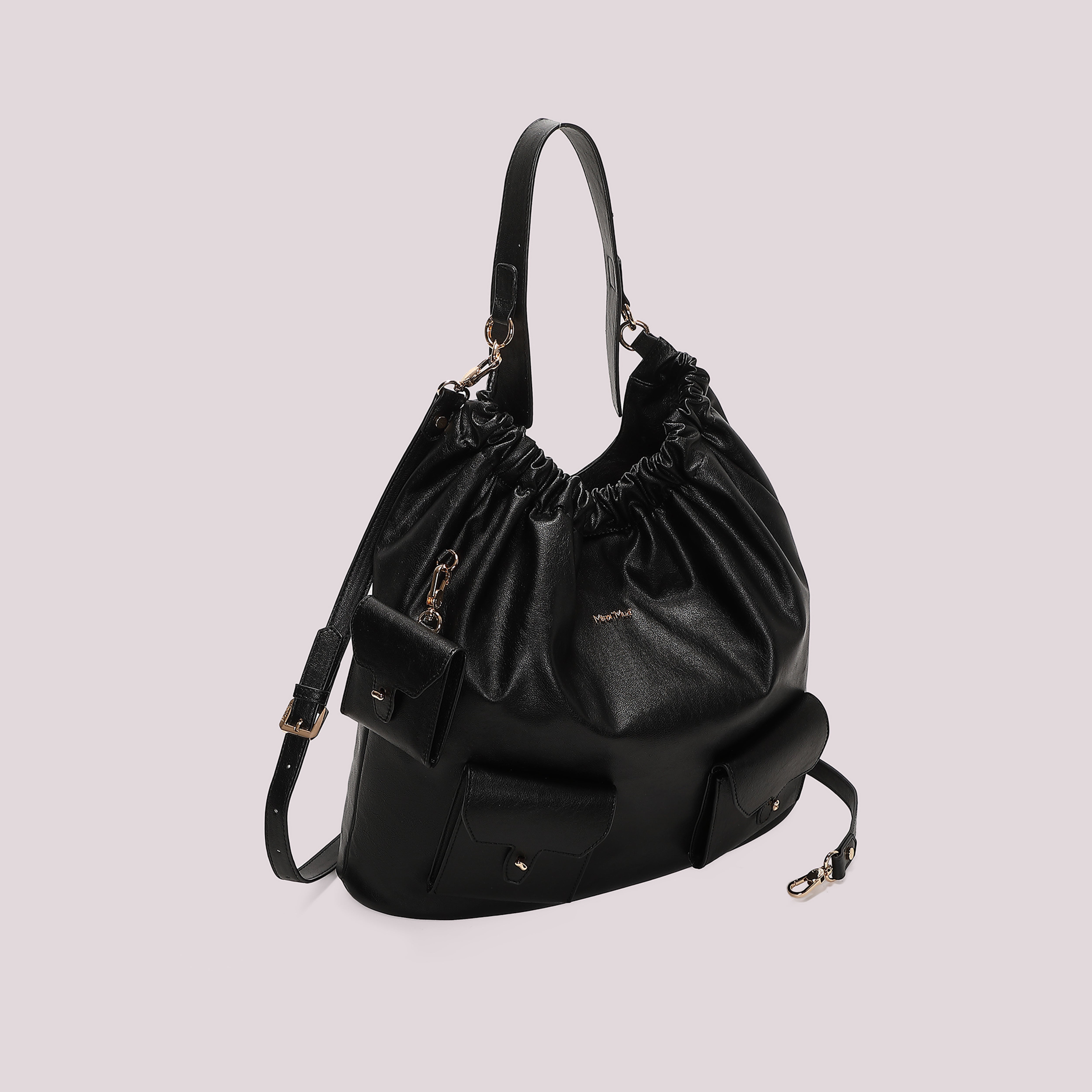Mimi Mua borsa a spalla con tasche nero