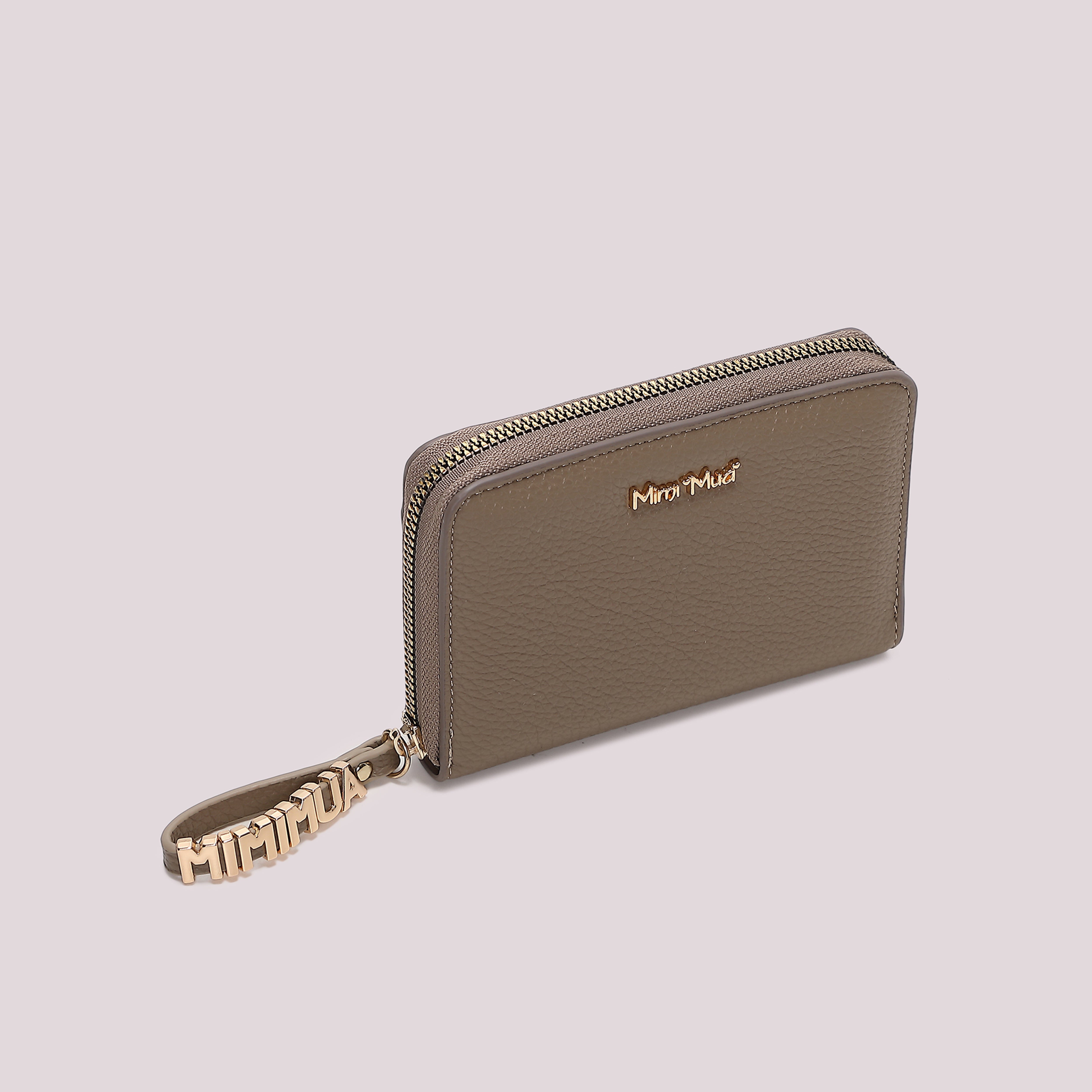 Mimi Mua Basic Tira Zip portafoglio nero medio