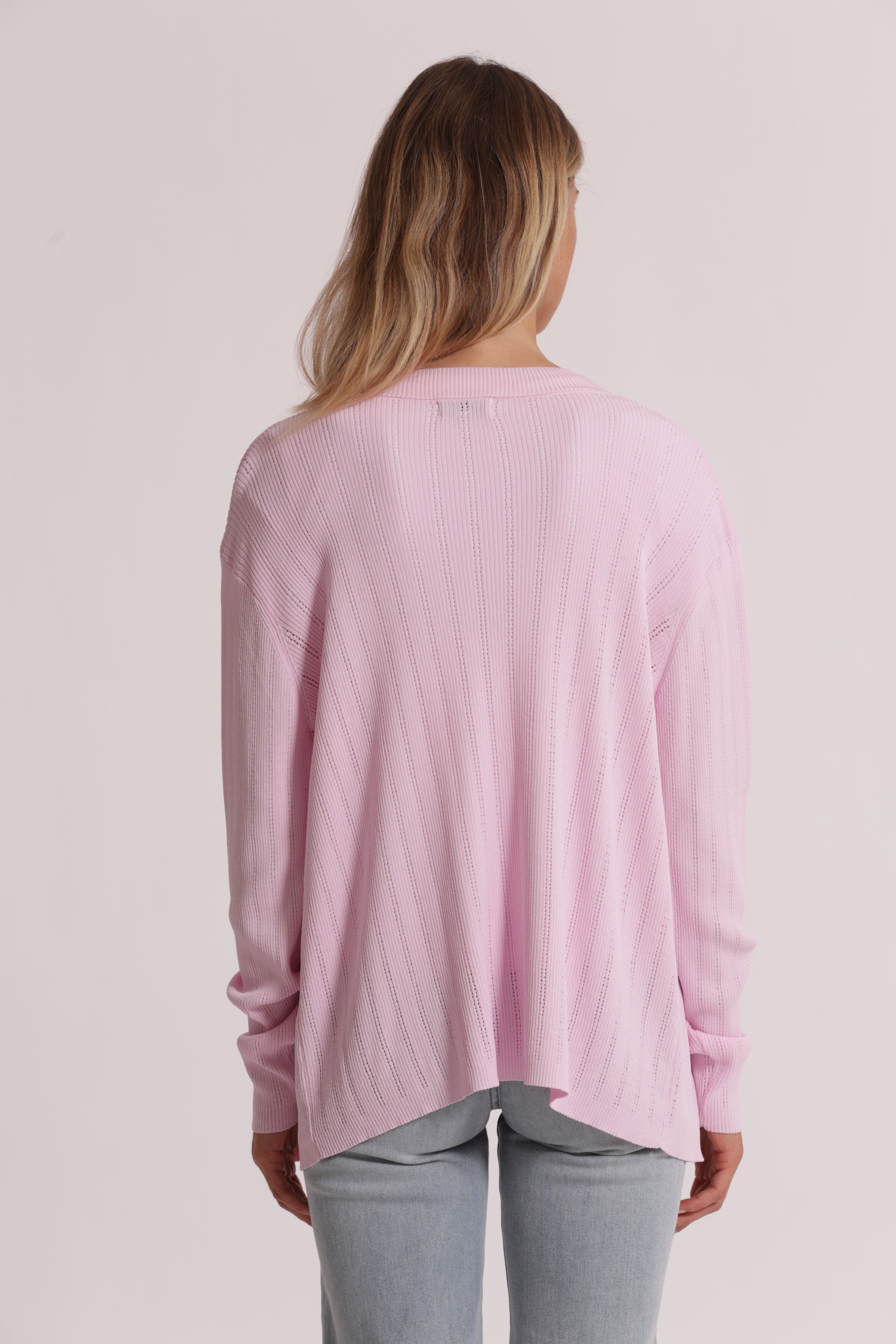 Mimi Mua Cardigan Aperto Traforato in maglia