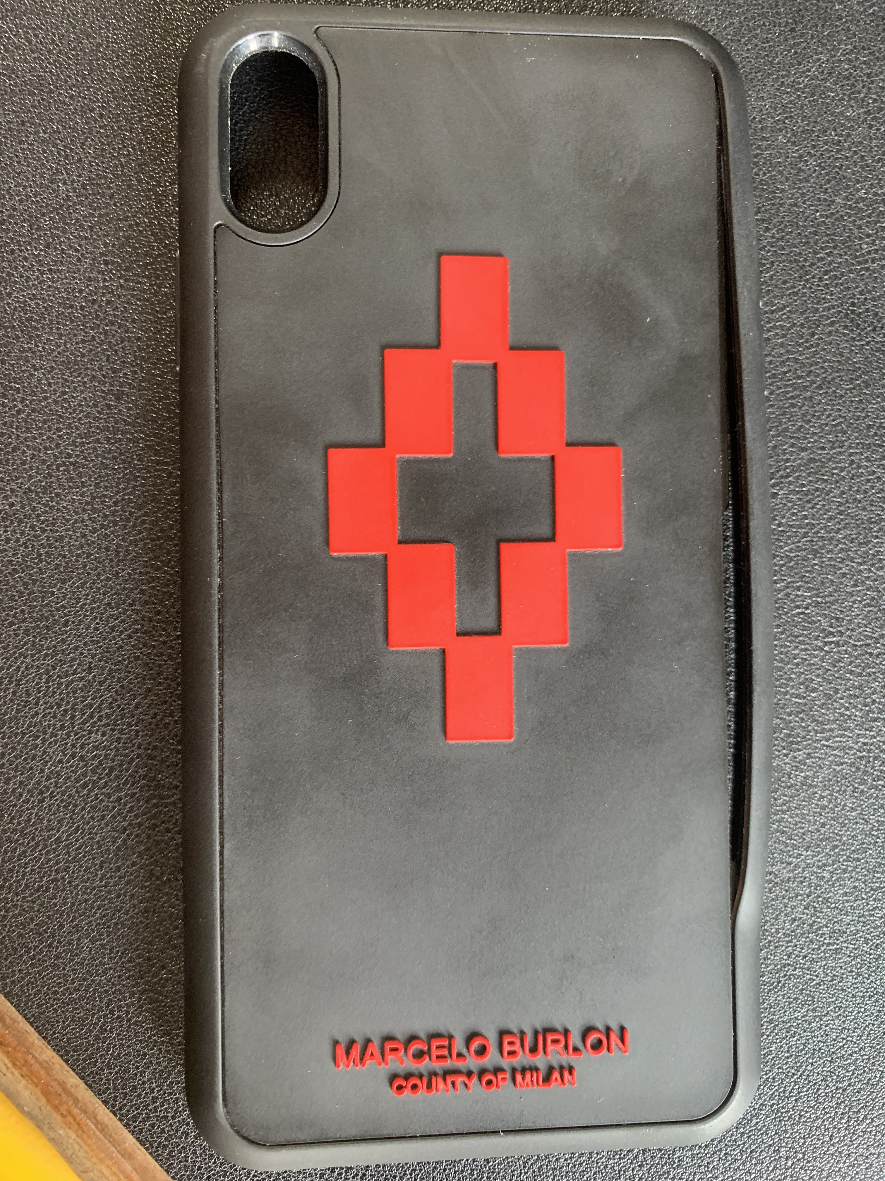 Marcelo Burlon cover iPhone XS Max rigida + vetro 9H