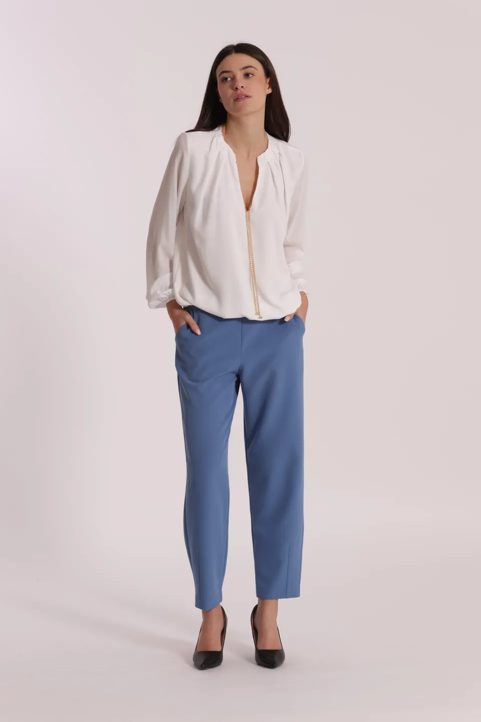 Mimi Mua Palloncino pantaloni tessuto tecnico nero