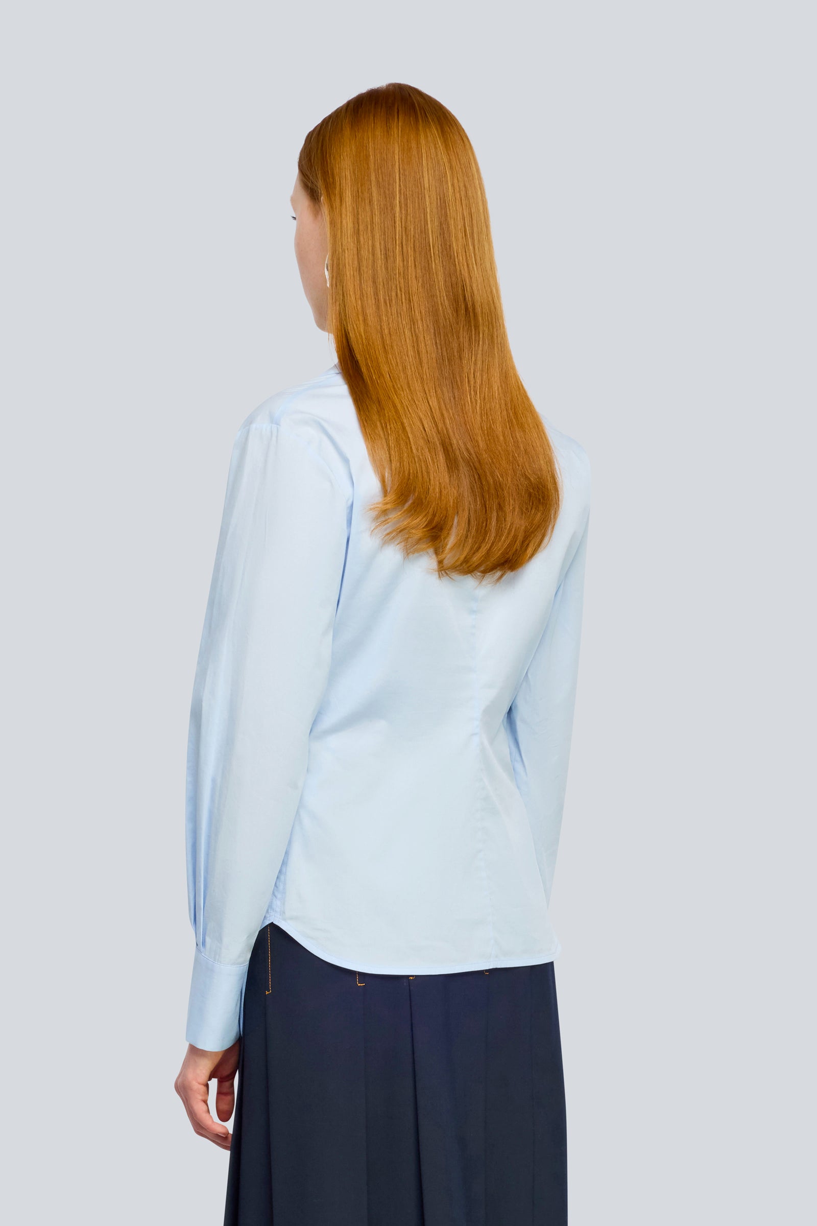 Semicouture Joanne Y6WK08 camicia azzurro cielo popeline