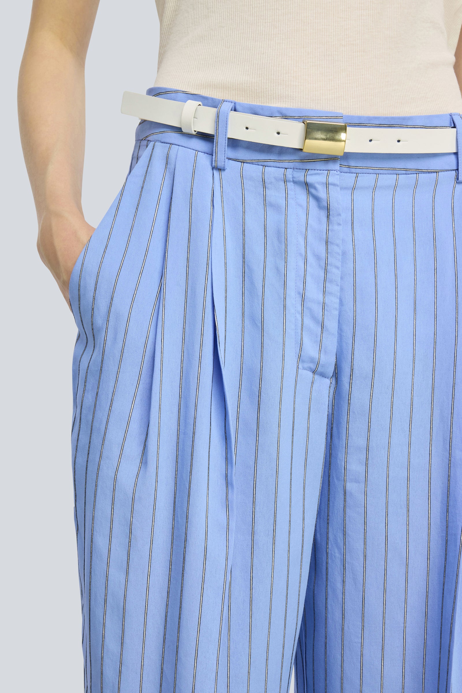 Semicouture Alexa pantalone rigato fluido