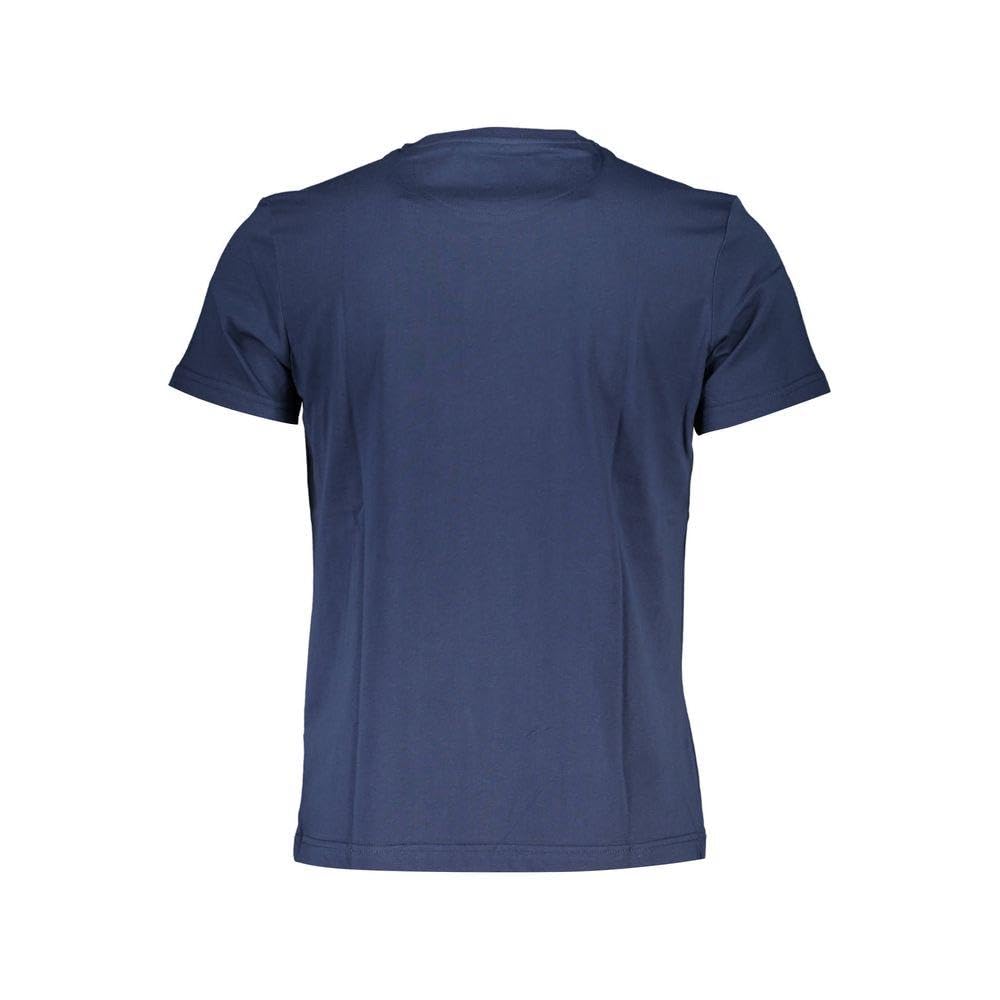 La Martina t-shirt uomo blu in cotone girocollo