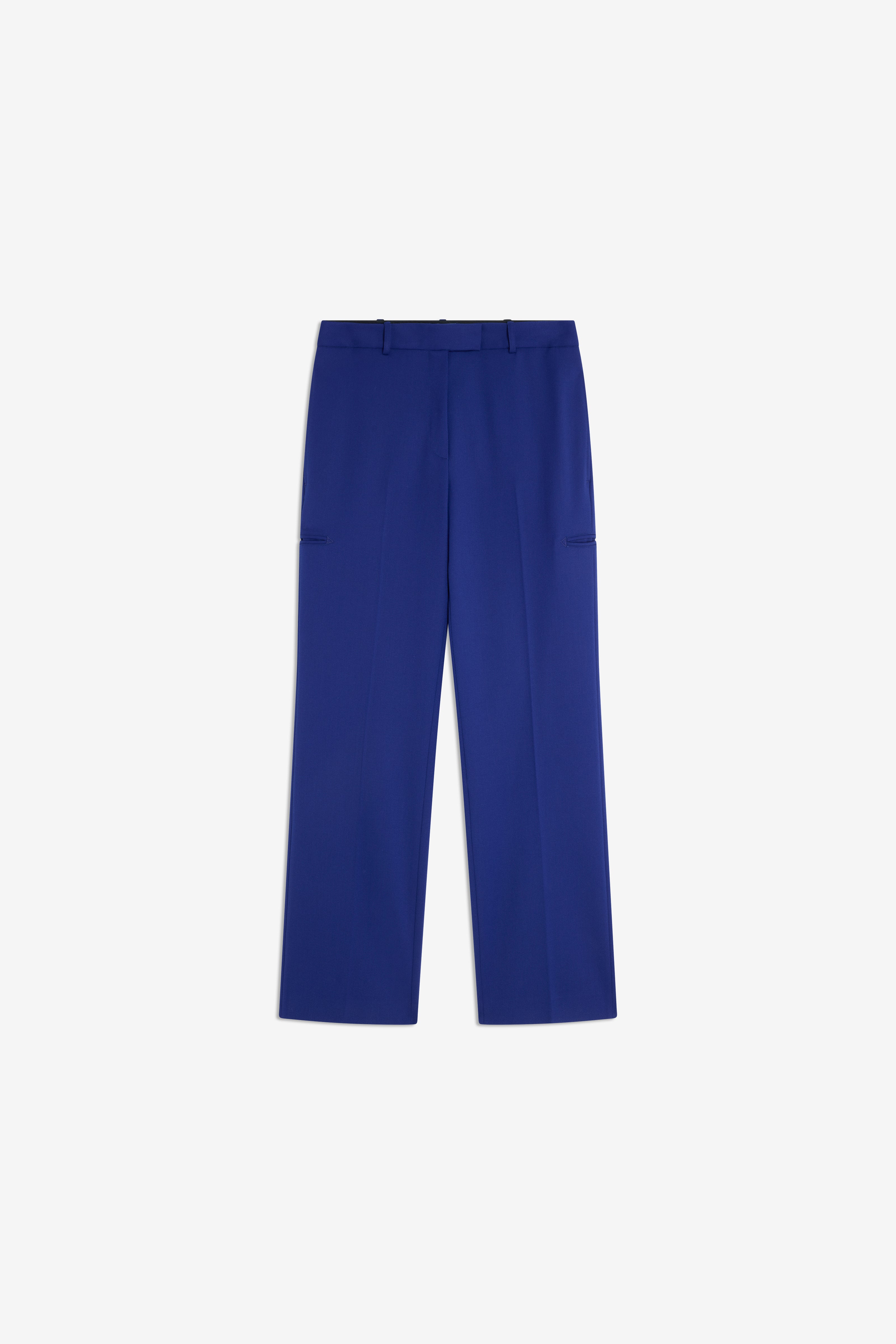 Semicouture Nora pantalone nero lana pettinata