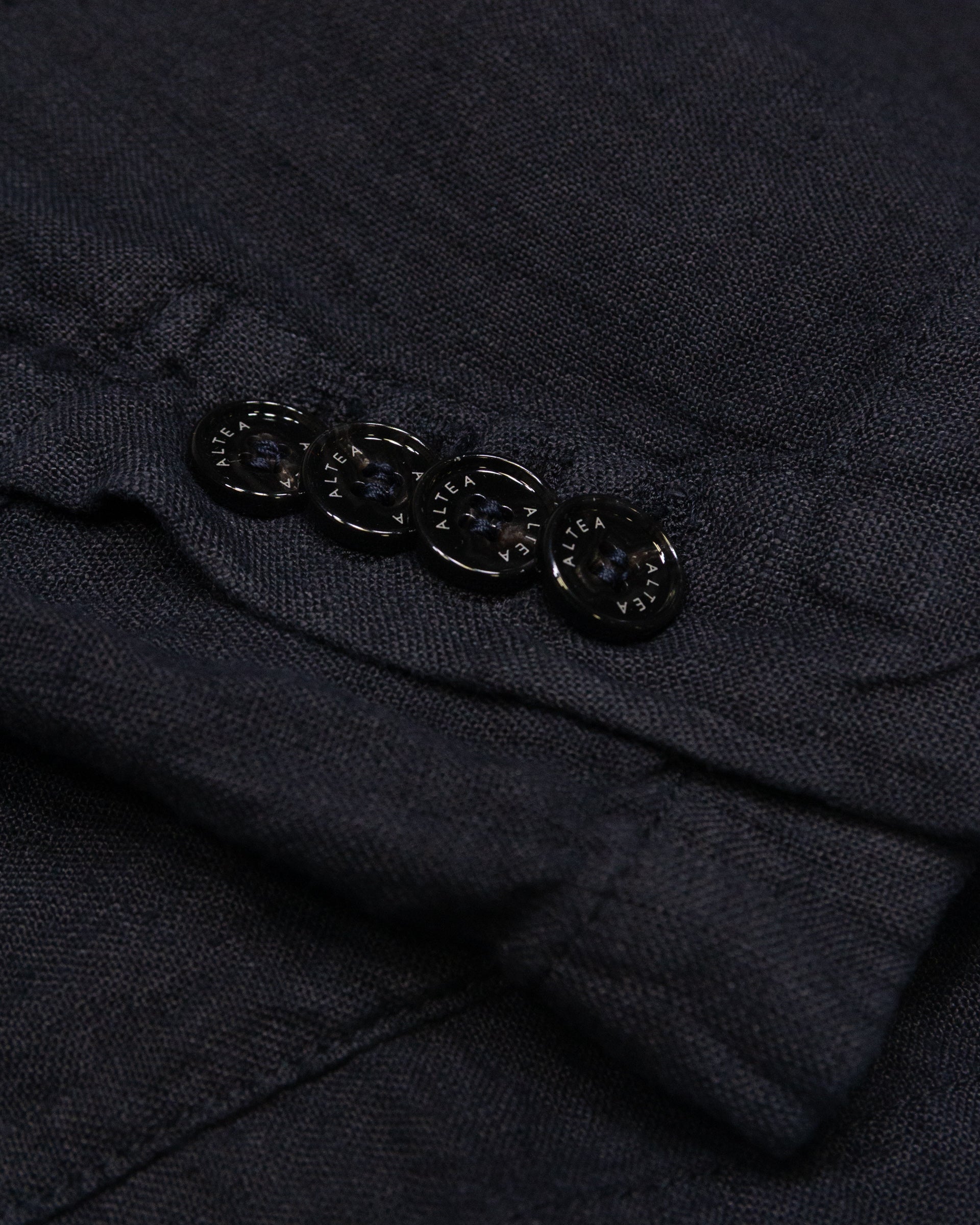 Altea Aaron blazer lino sfoderato navy