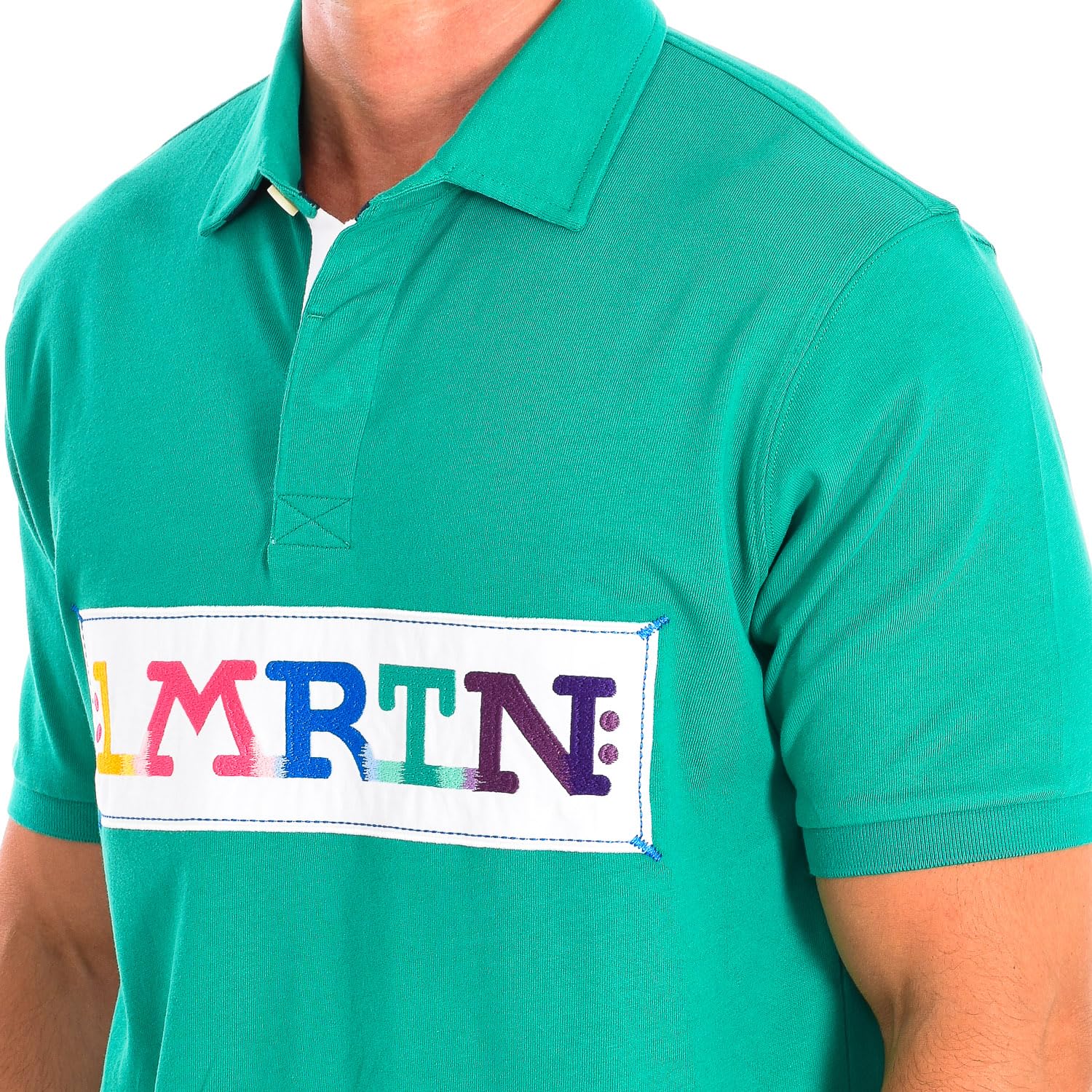 La Martina TMP305-JS303 polo uomo verde manica corta