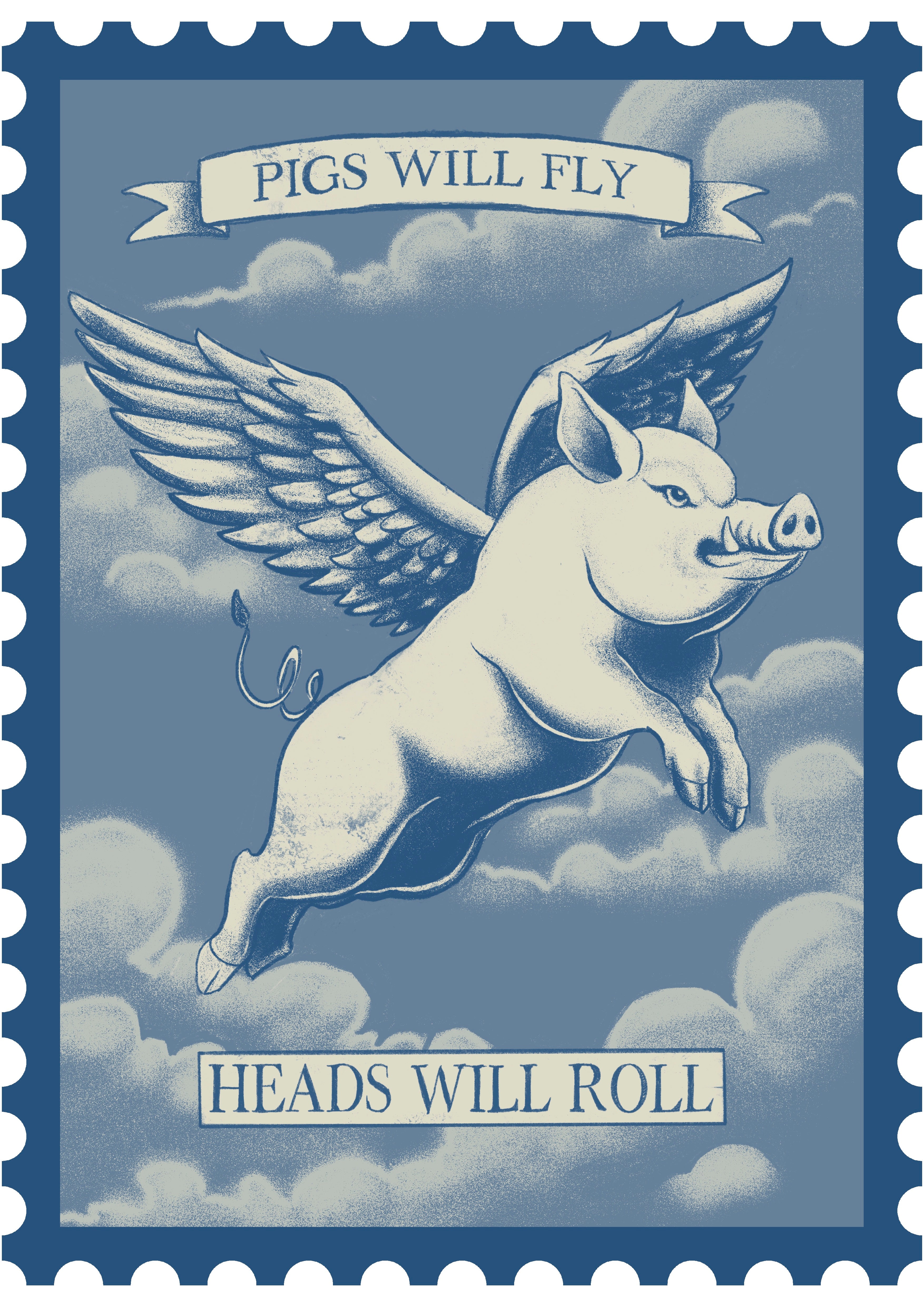 GiglioTigrato The Pig poster Super A3 carta 200gr
