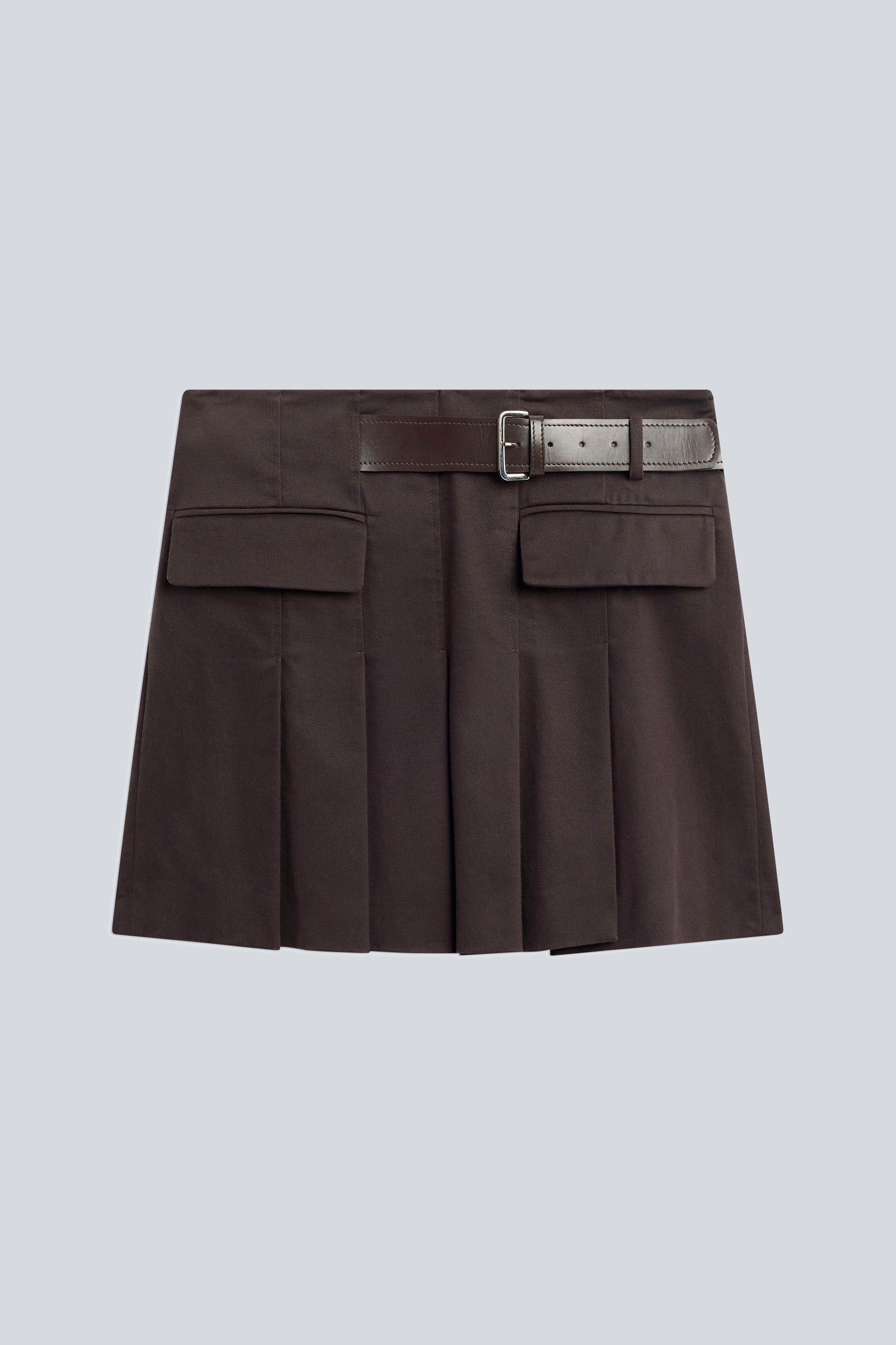 Semicouture Doris Y6WO14 gonna moka gabardina