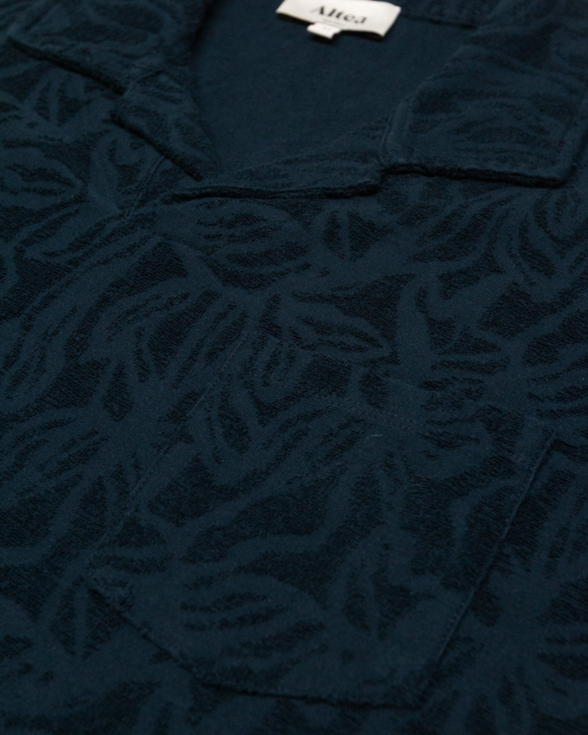 Altea Alicudi polo spugna jacquard navy