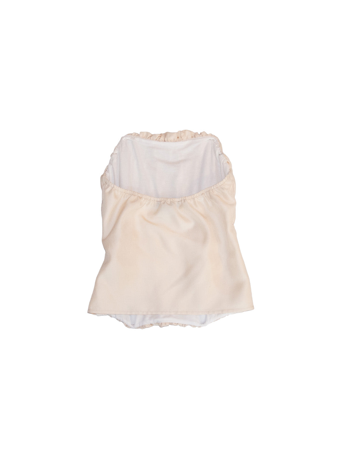 GiglioTigrato Milo top corsetto seta crema