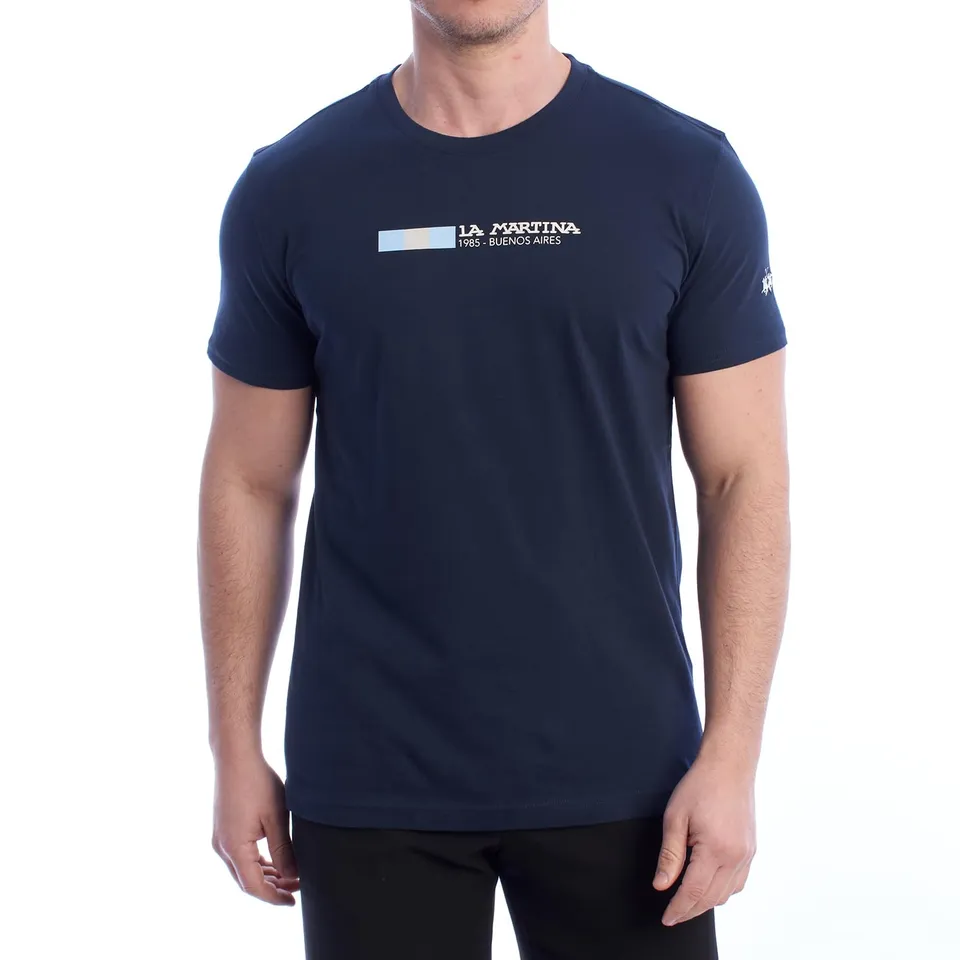 La Martina YMR314-JS206 t-shirt uomo blu marina XL