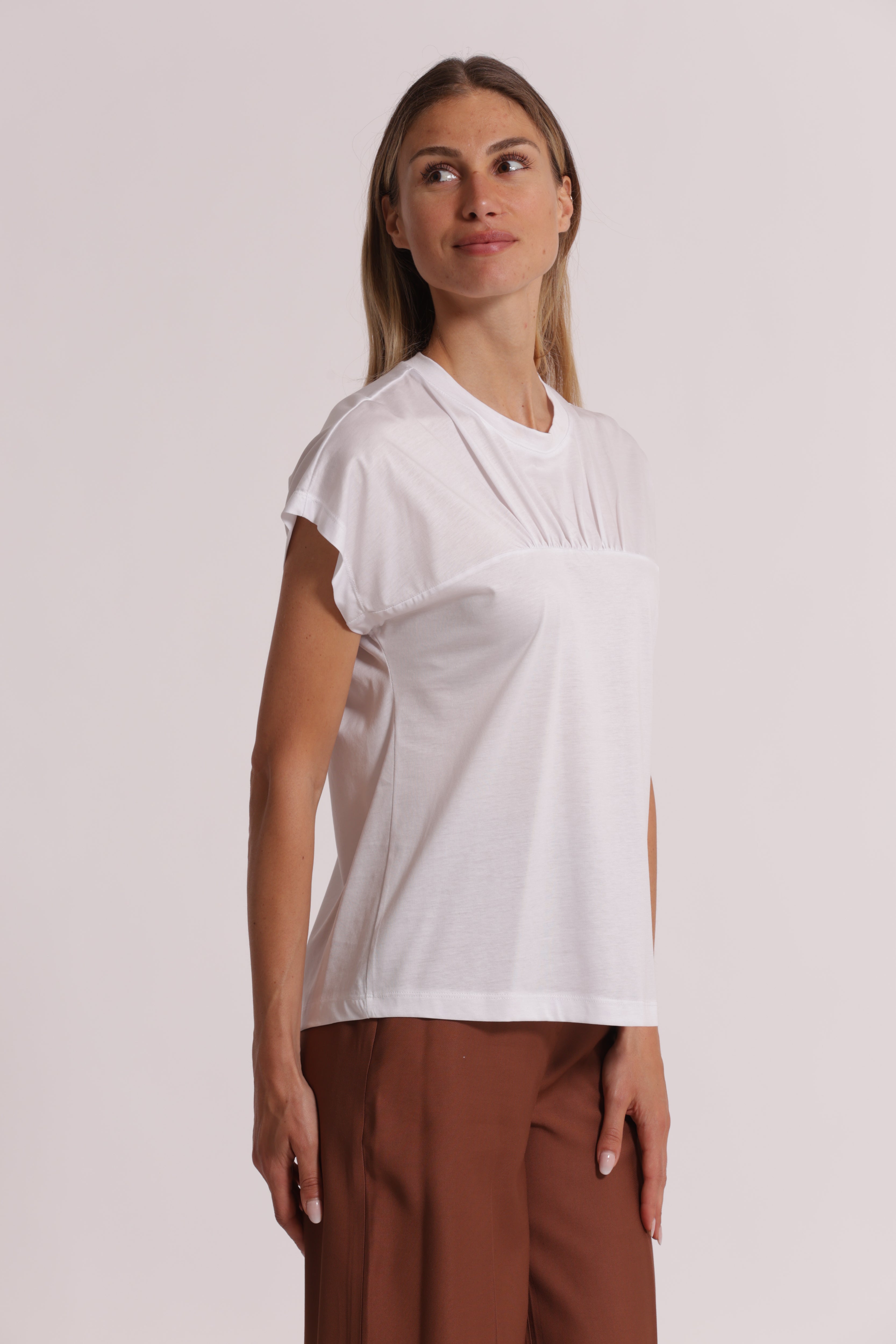 Mimi Mua T-shirt in Sagal bianca in cotone