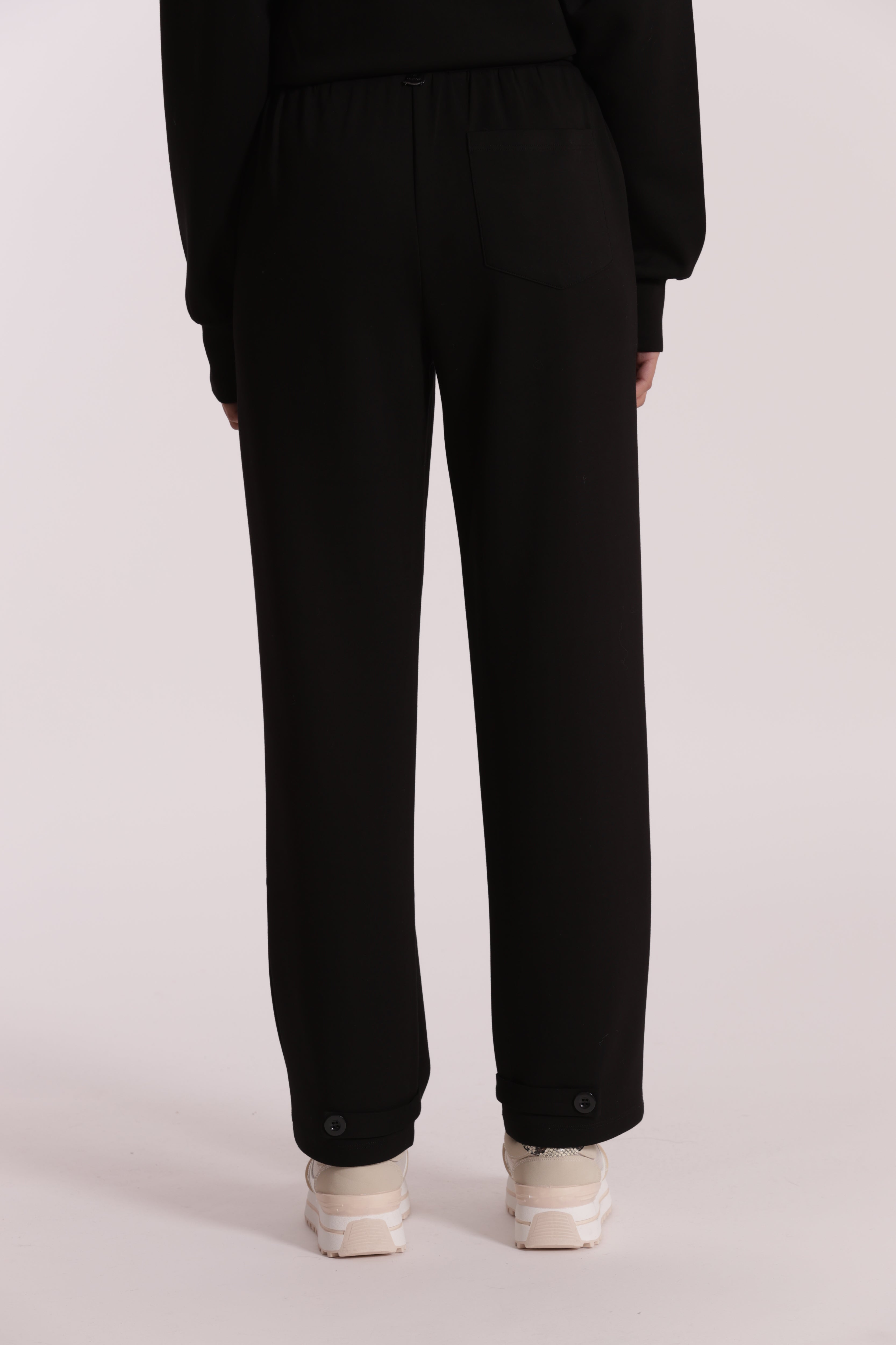 Mimi Mua Pantalone Jogger pantaloni cotone nero