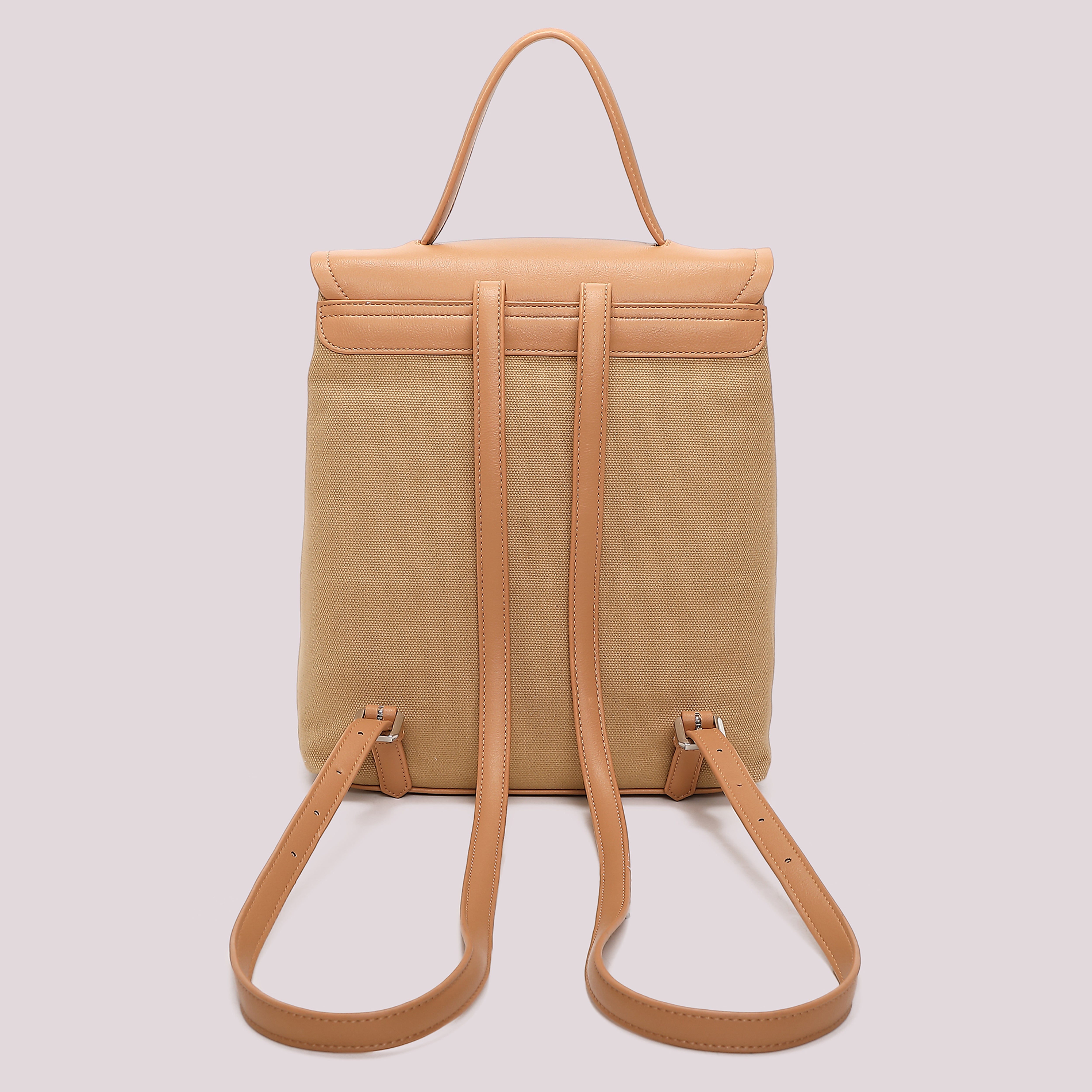 Mimi Mua Patta Canvas Zaino Panna
