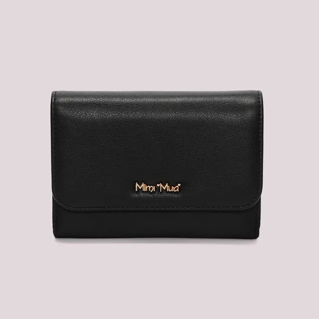 Mimi Mua Portafoglio Grande Nylon con Patta taupe