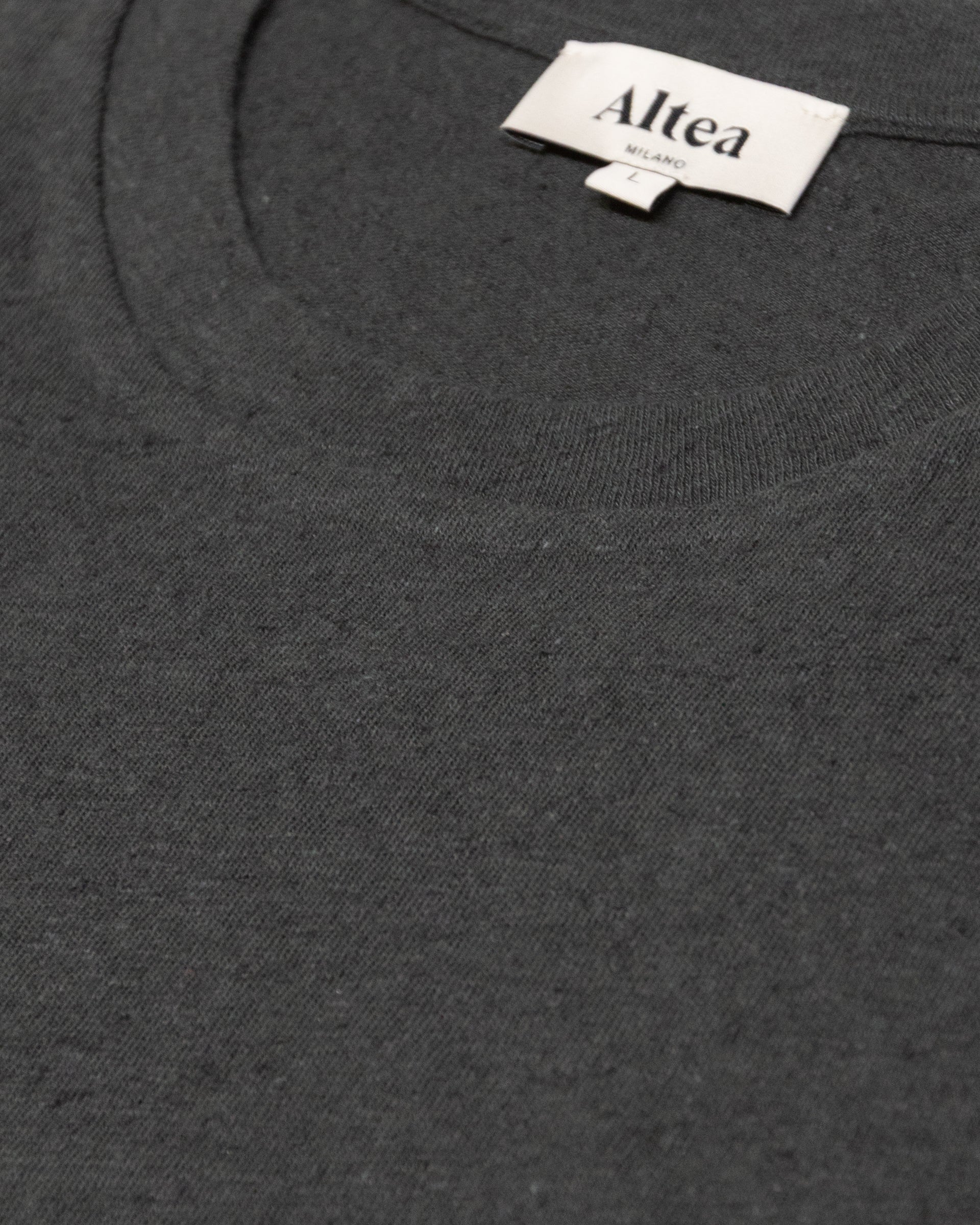 Altea Lewis t-shirt cotone lino antracite