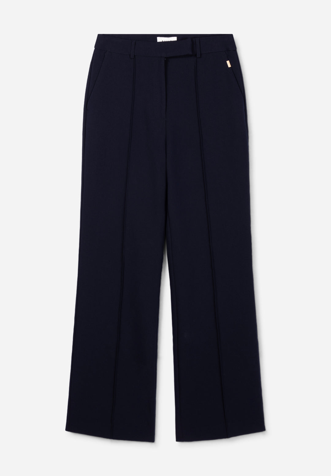 Aaiko Chantalle pantaloni blu gamba larga