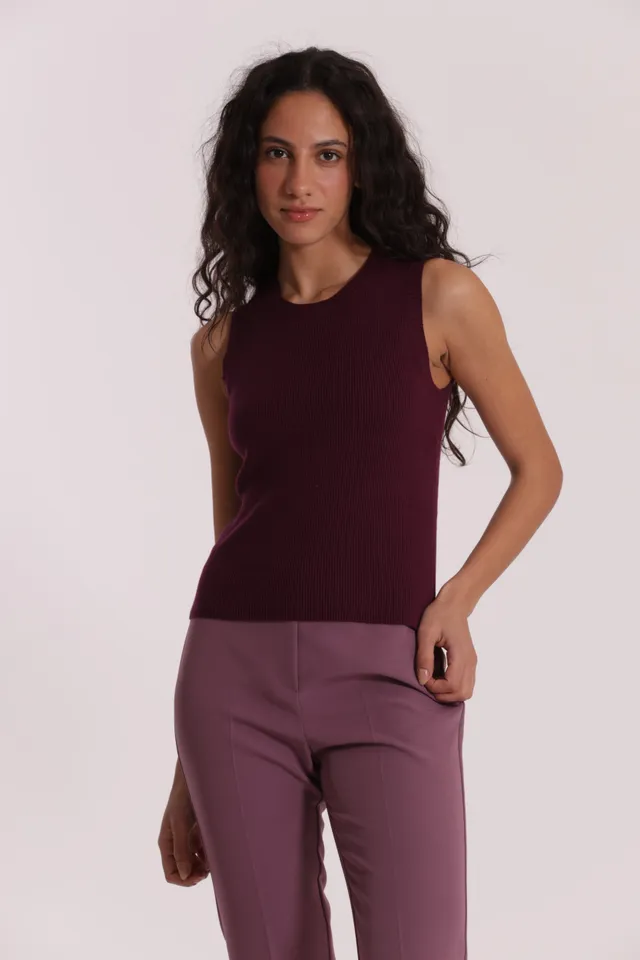 Mimi Mua Top in Maglia Basic Nero