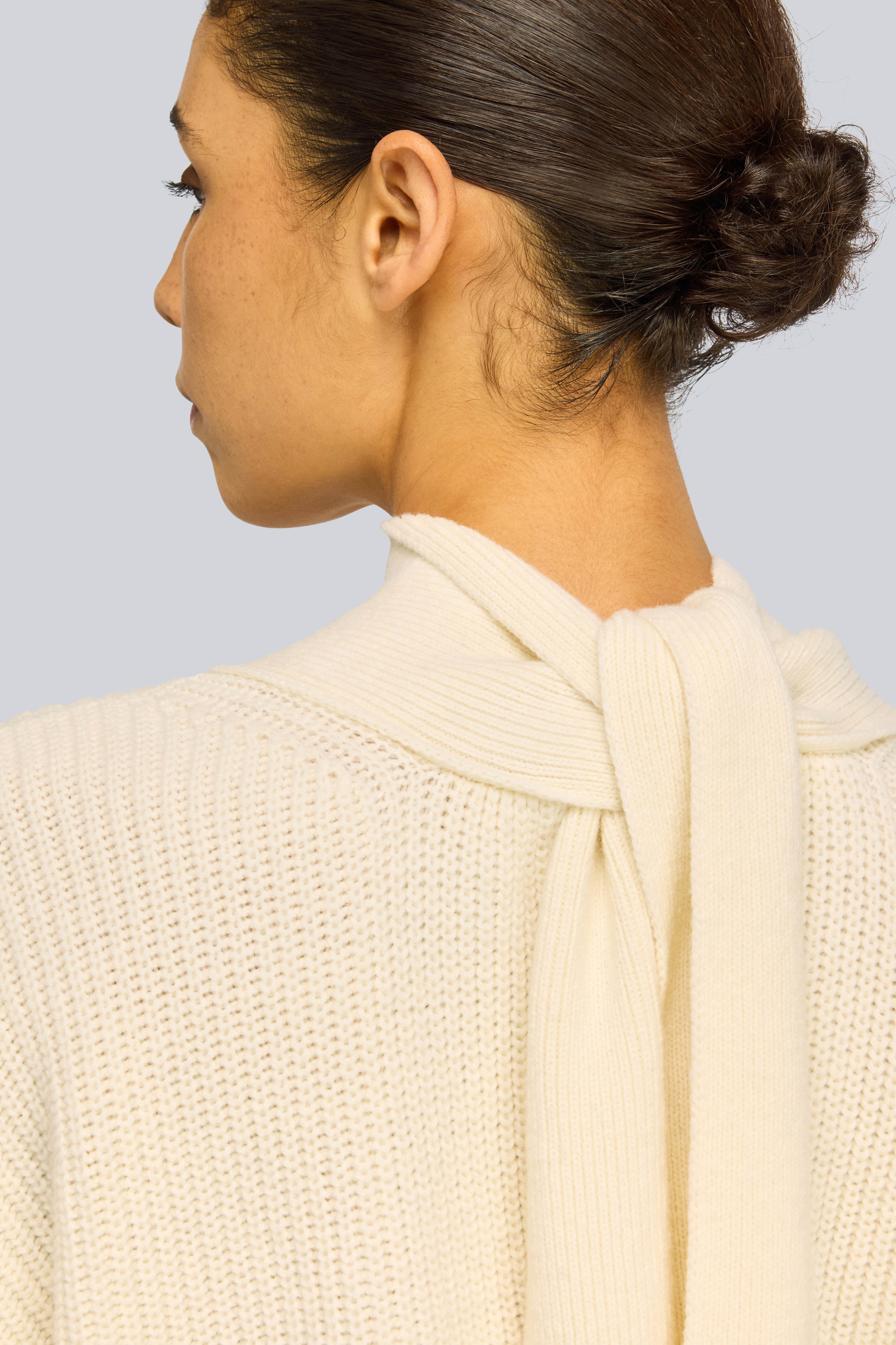Semicouture Frieda maglia off white punto pannocchia