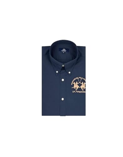 La Martina CCMC01PP483 camicia uomo blu L