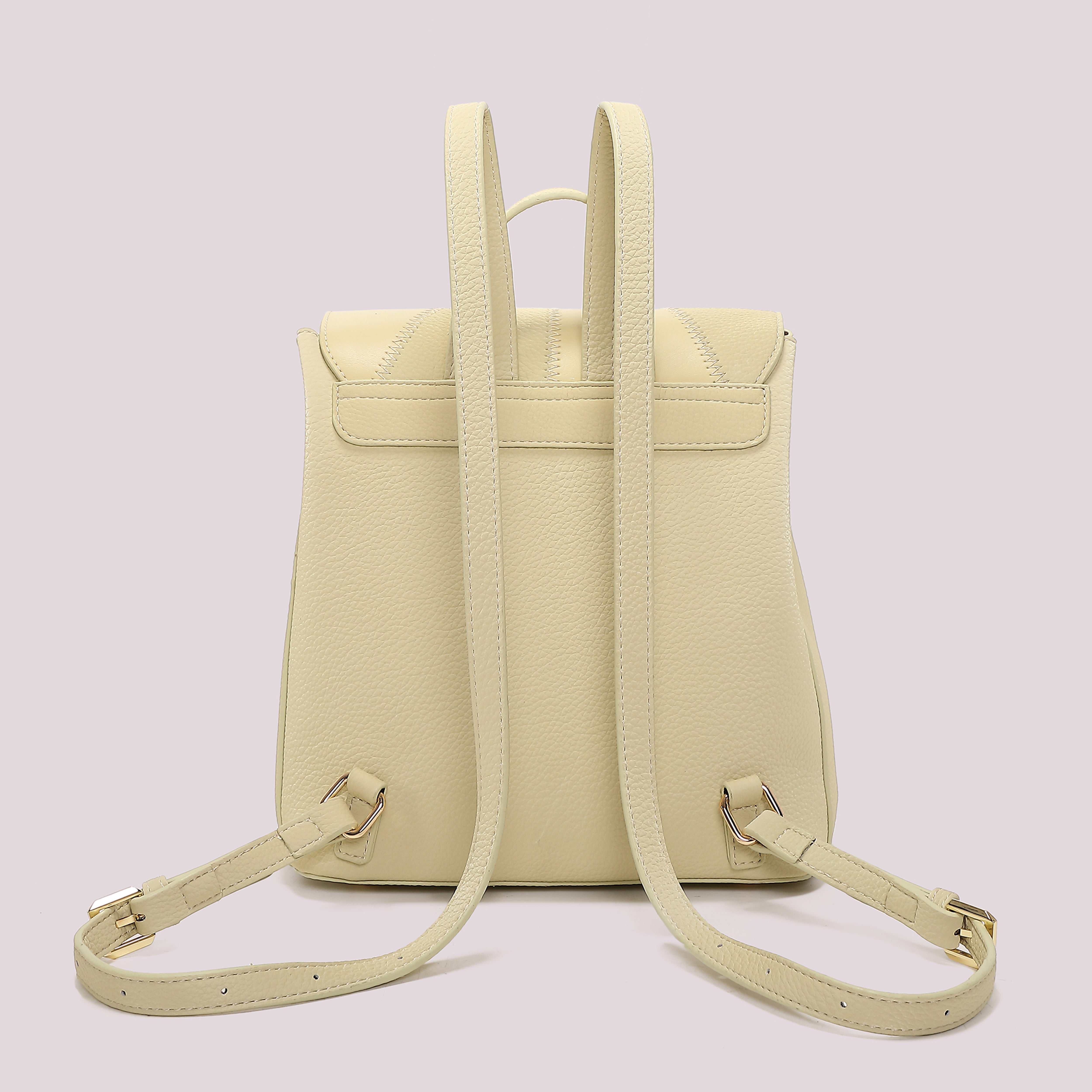 Mimi Mua Patta Patchwork zaino bianco ecopelle