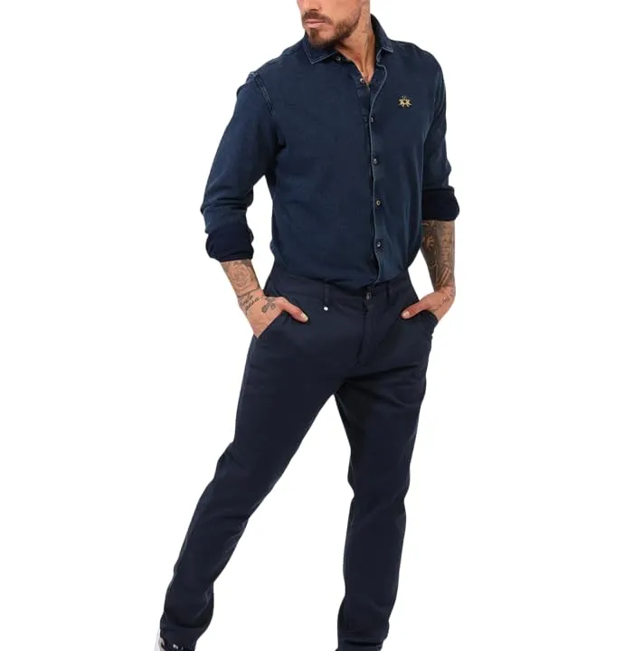 La Martina MAT002 TW538 pantalone uomo cotone