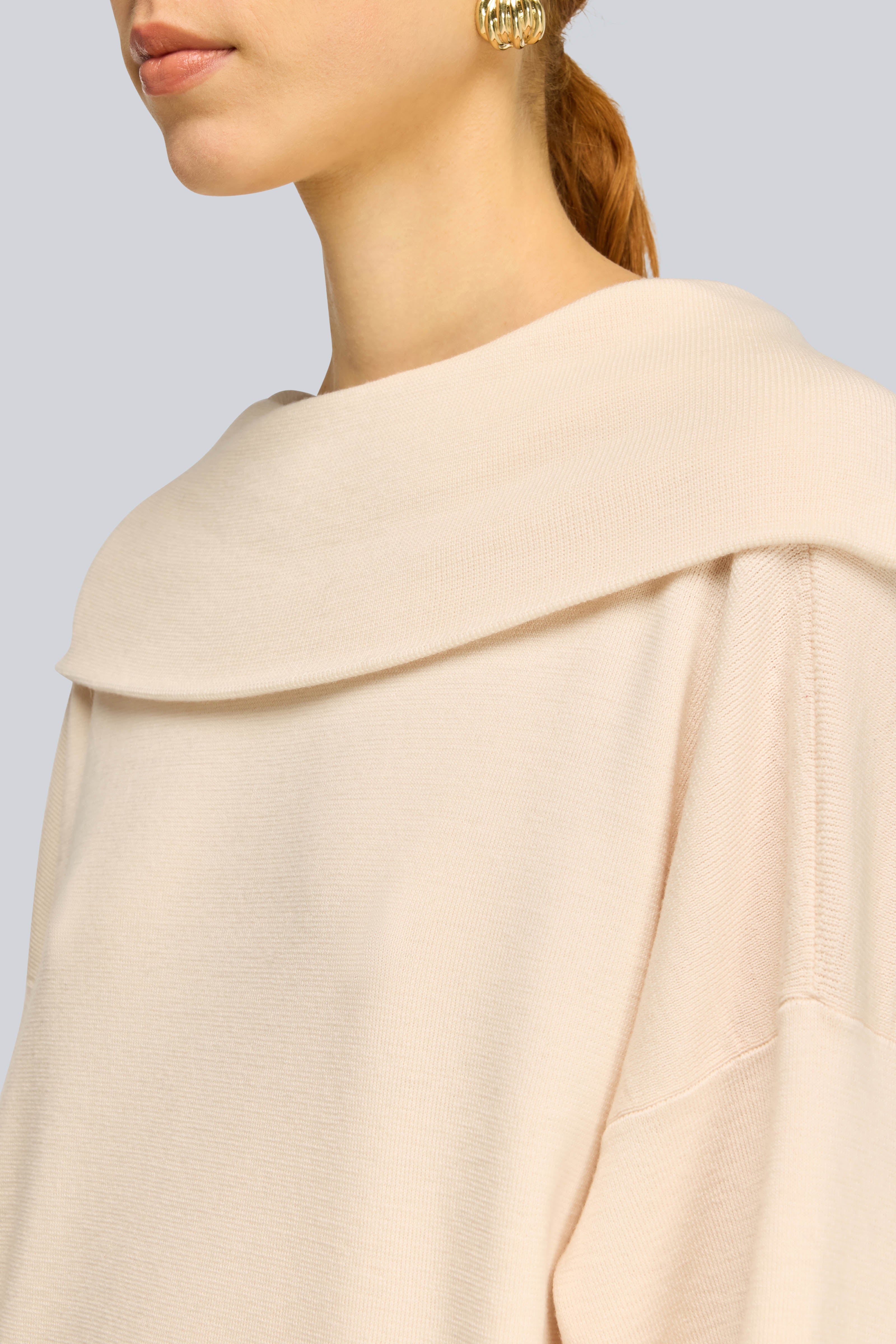 Semicouture Pamelia S6WA20 maglia lana zip burro