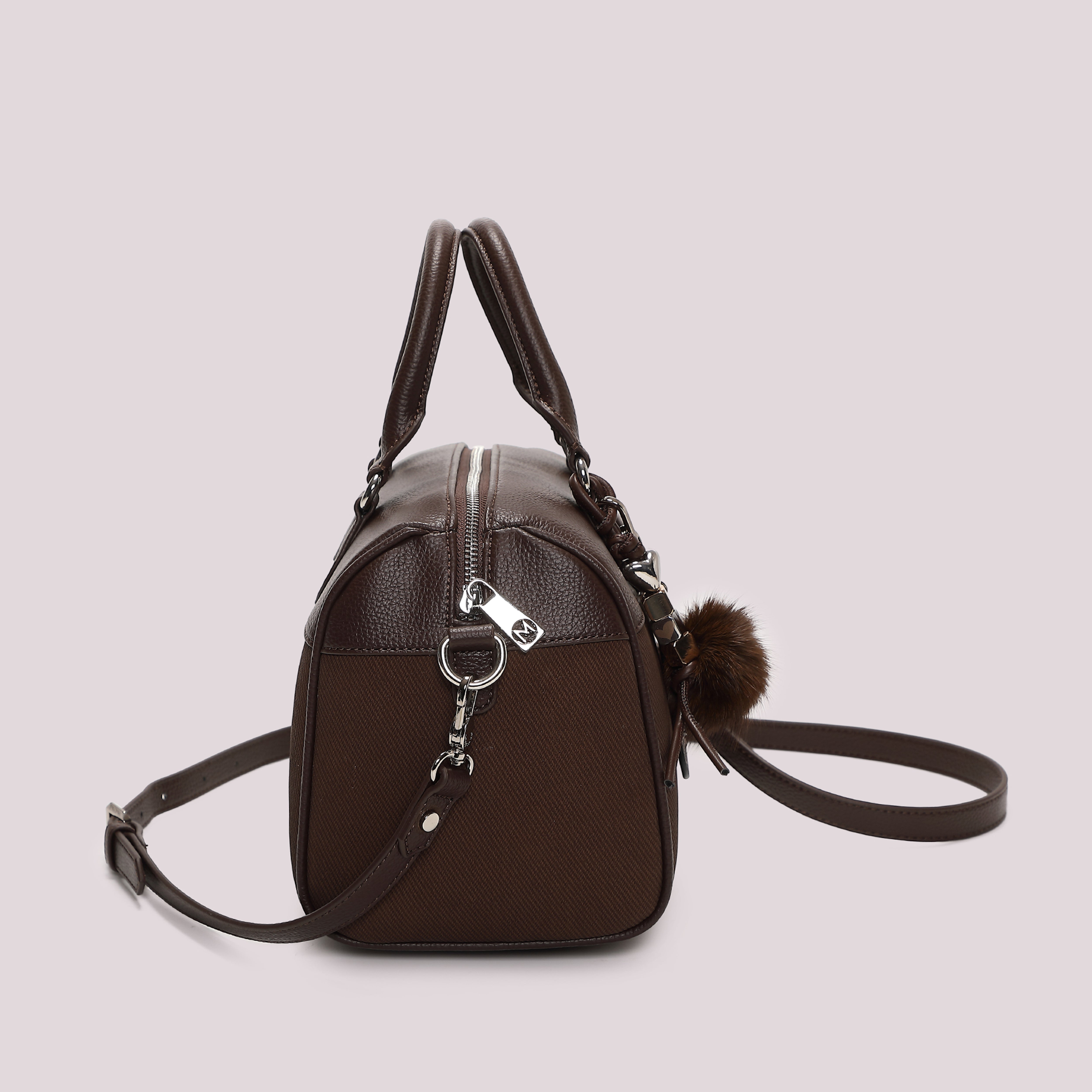 Mimi Mua borsa bauletto charm cuore nero