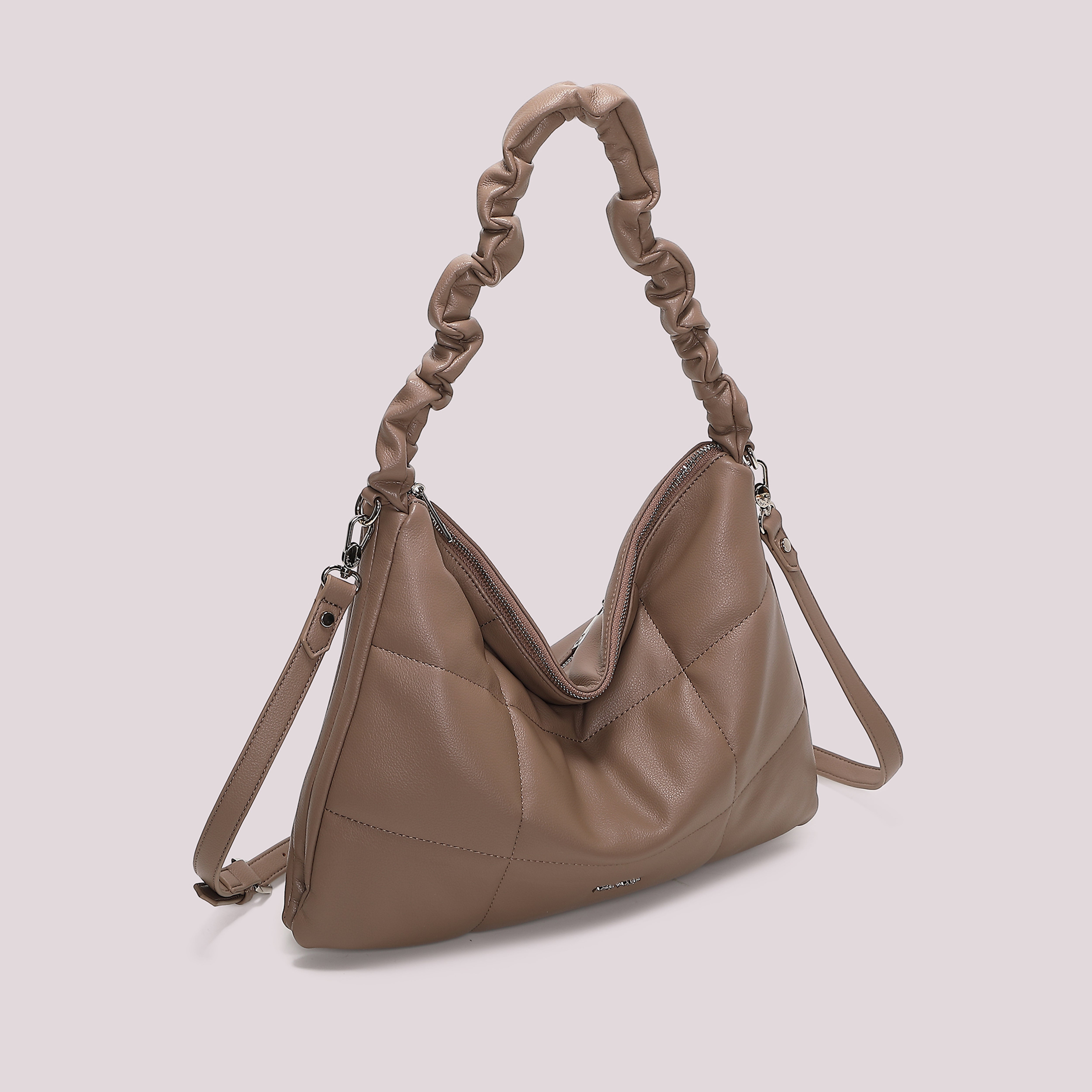 Mimi Mua Borsa Spalla Trapuntata Nero 39 cm