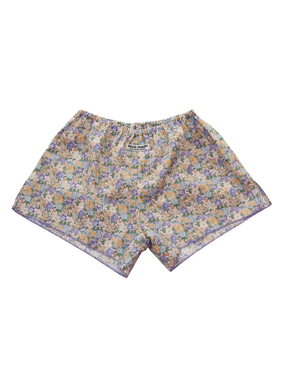 Giglio Tigrato Samoa shorts cotone viola bloomy