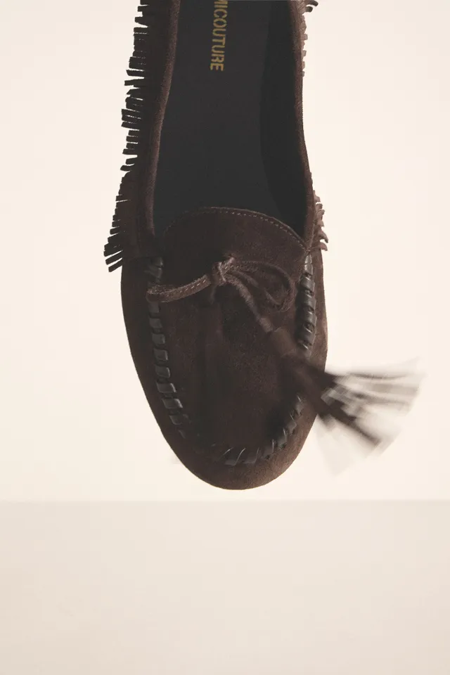 Semicouture Liz Y6WZ44 mocassino moka pelle scamosciata