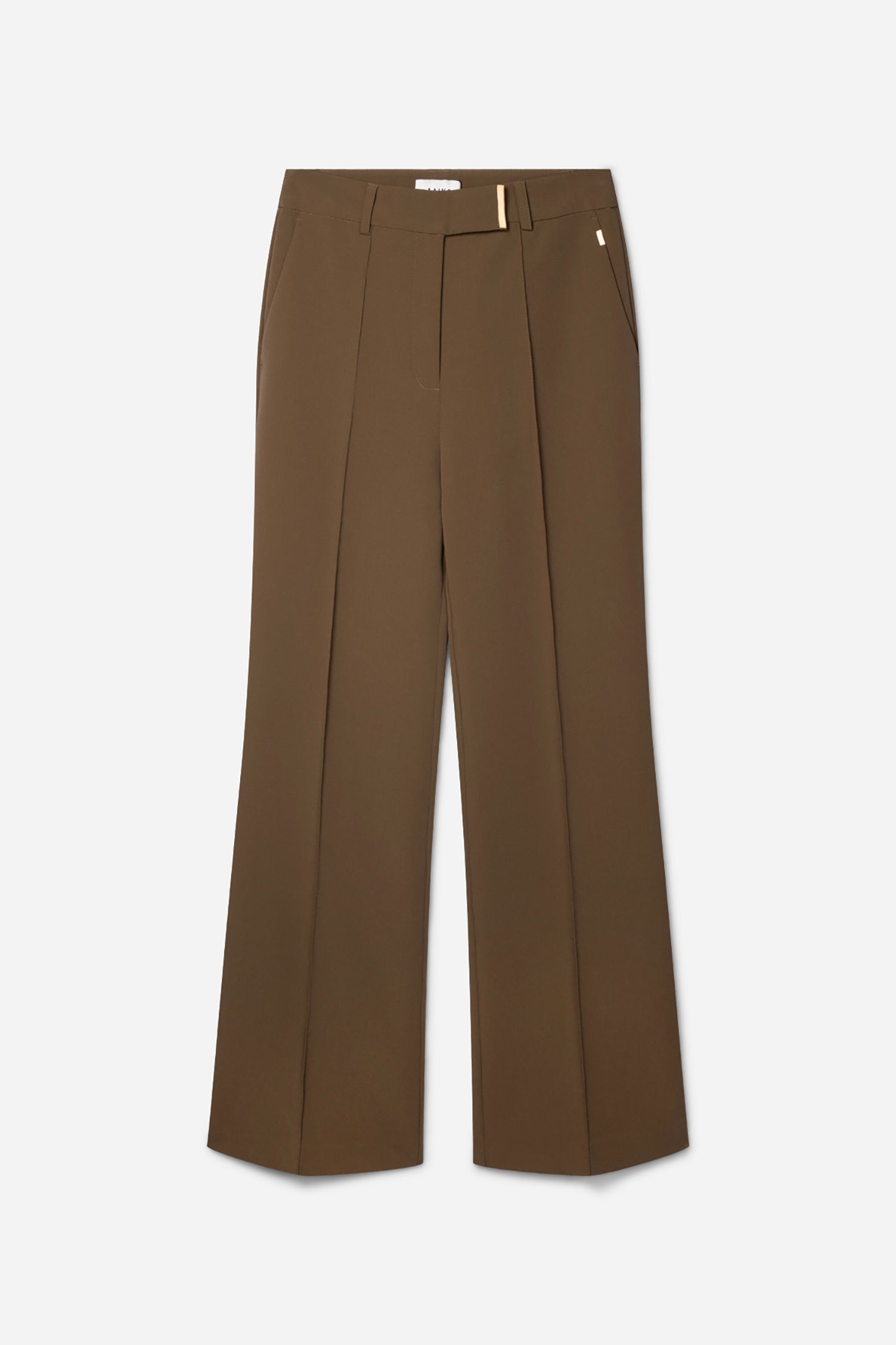 Aaiko Chantalle pantaloni verdi gamba larga