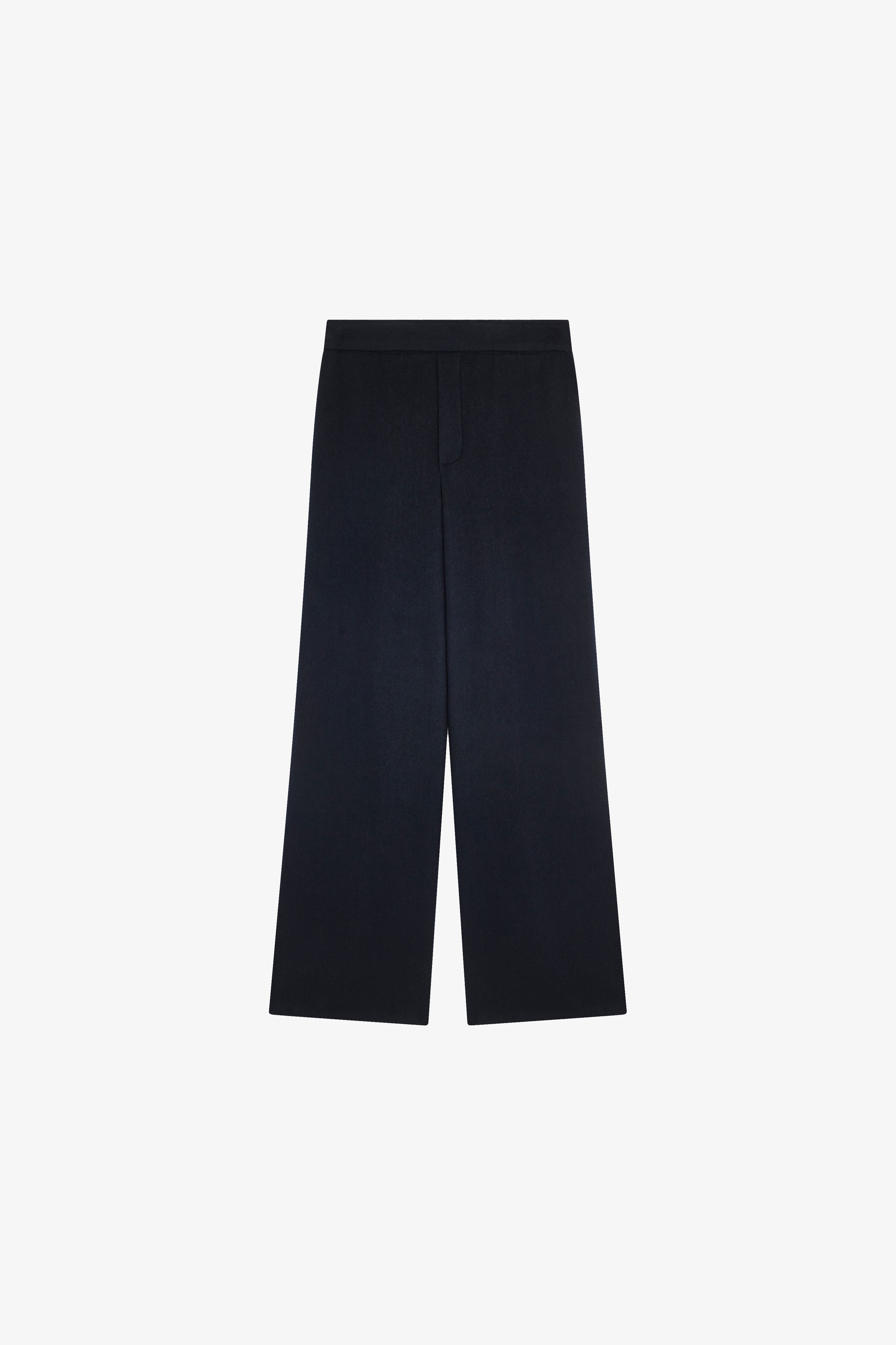 Semicouture Lilia pantalone cammello panno gamba dritta