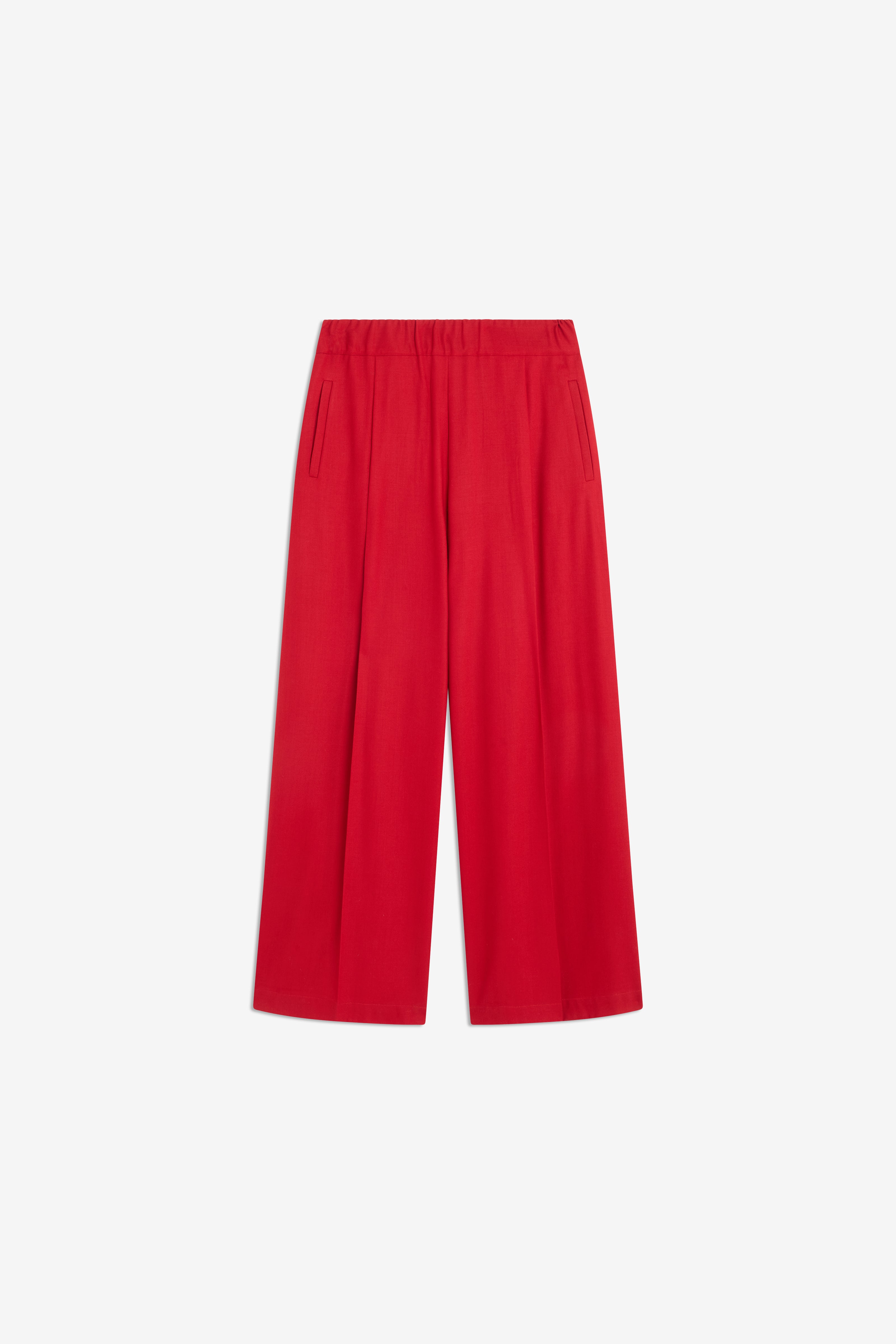 Semicouture Jhonny pantalone palazzo flanella nero