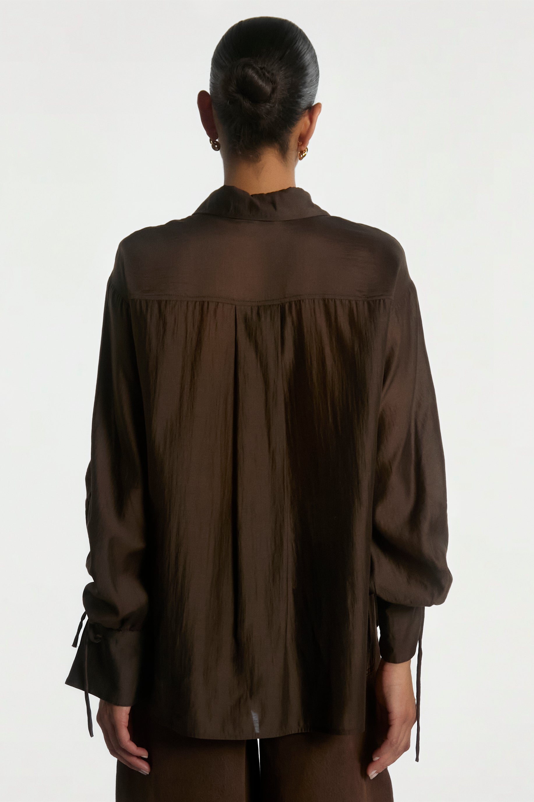 Aaiko Marel camicia marrone moka scuro