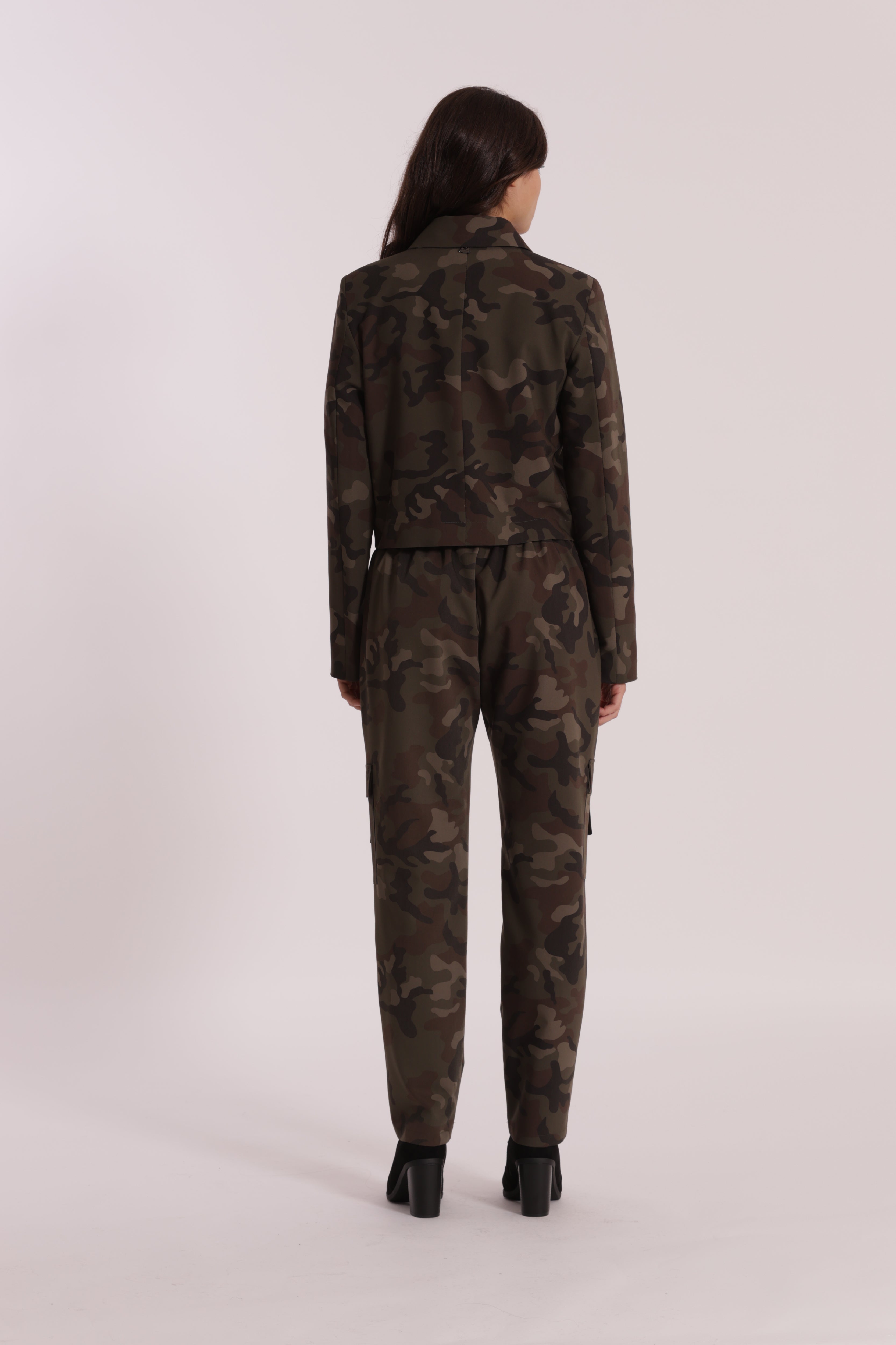 Mimi Mua Camouflage pantalone verde militare
