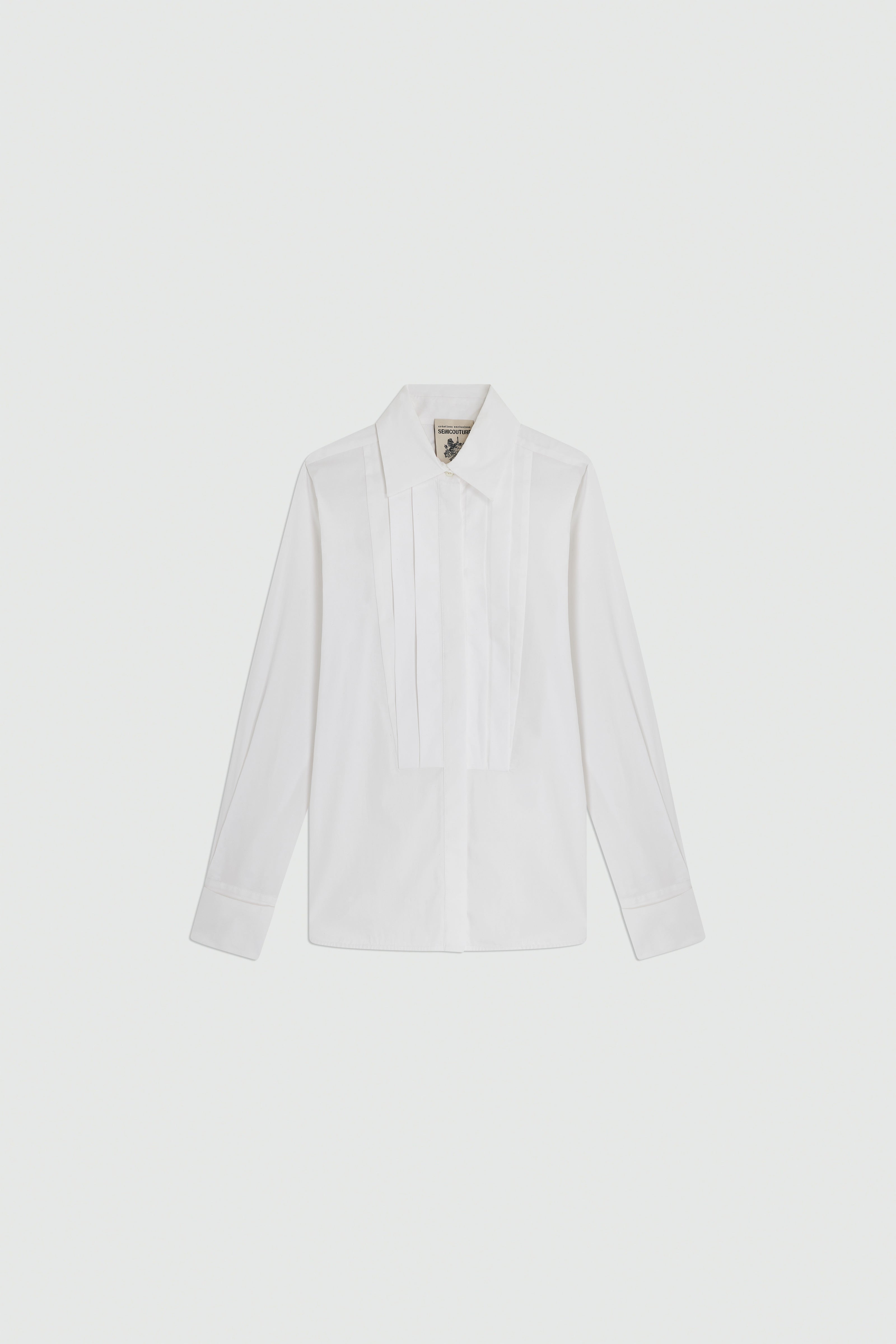Semicouture Gracie camicia popeline bianco