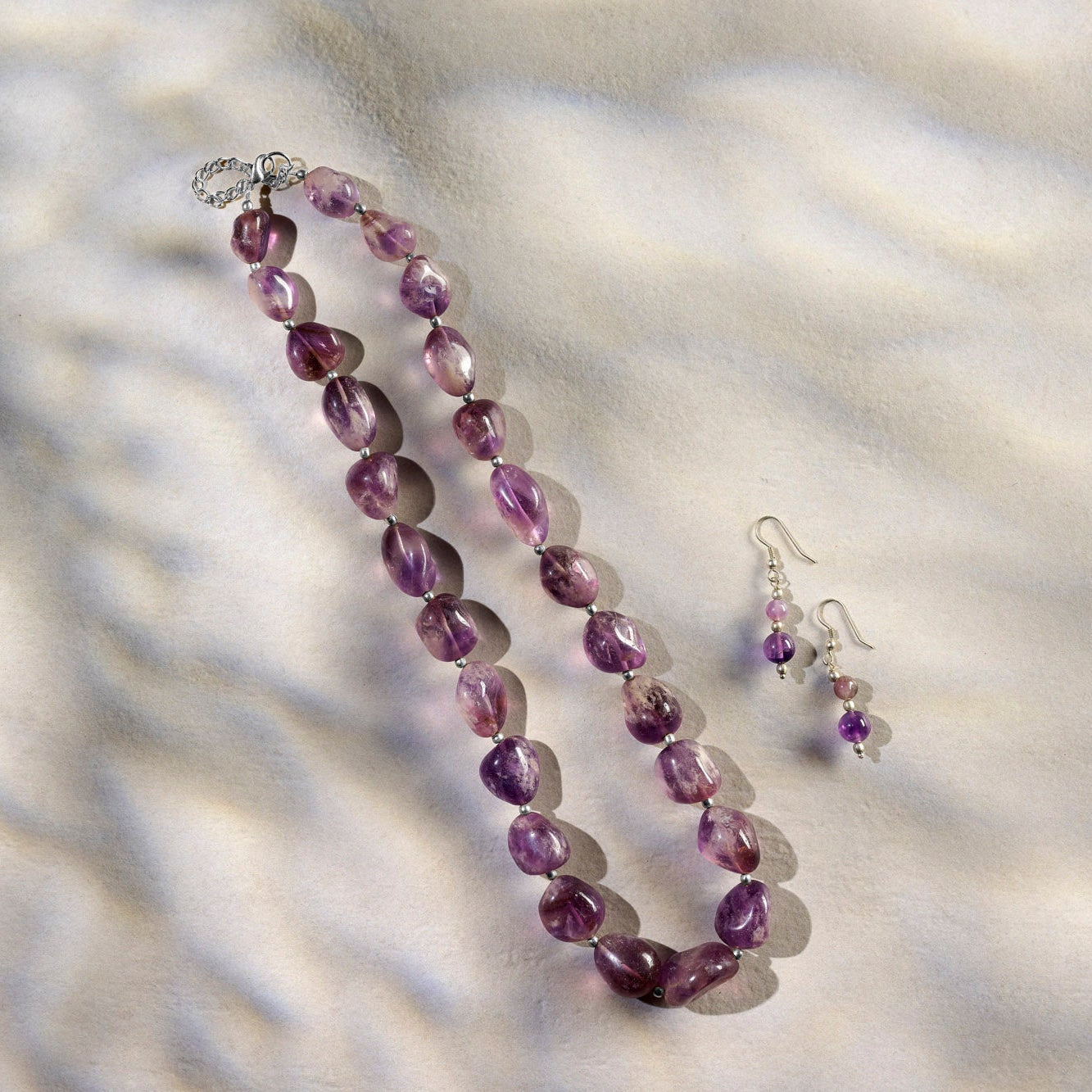 On Earth Cooperative Collection Mosqueta collana ametista viola 60 cm